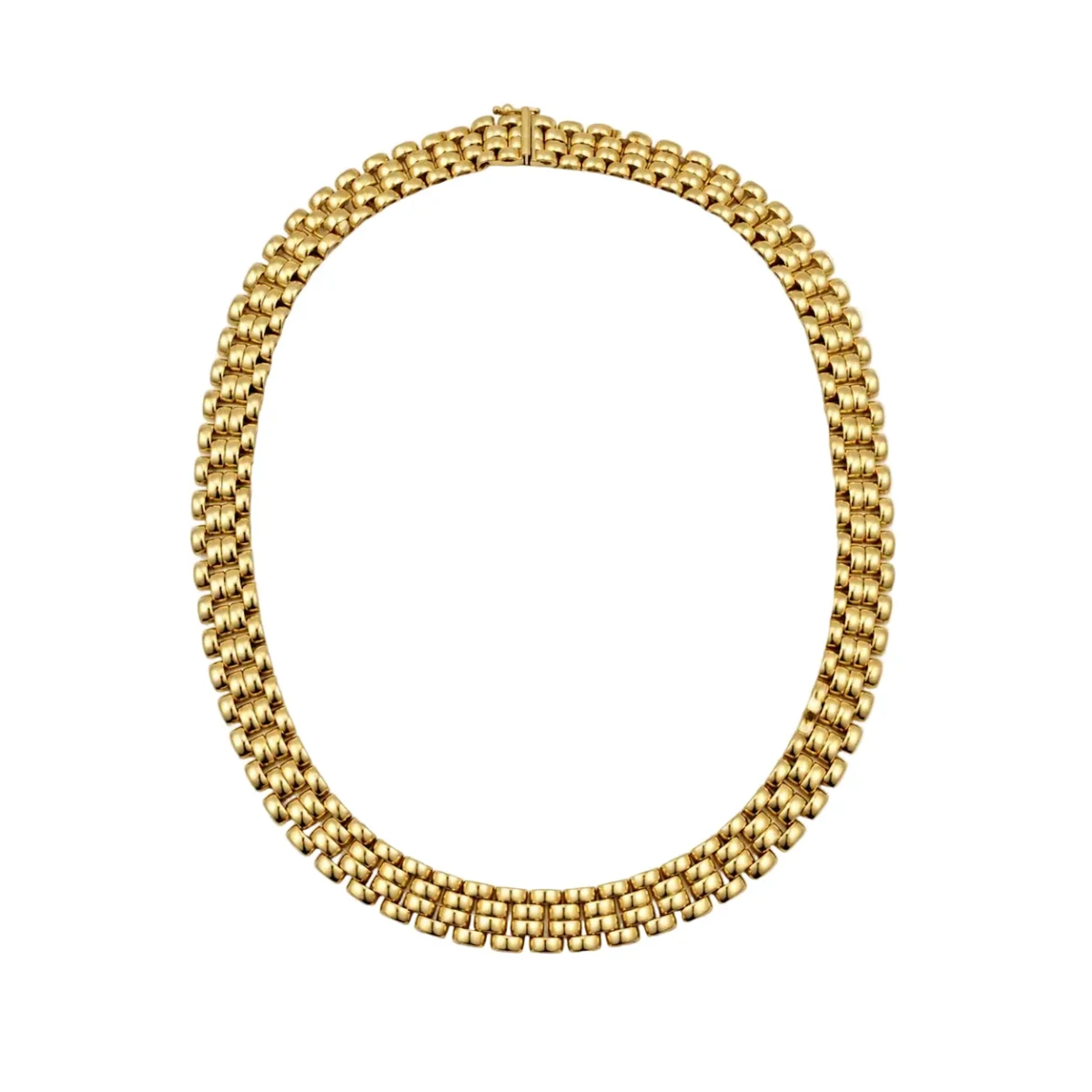 Yellow Gold Choker Necklace