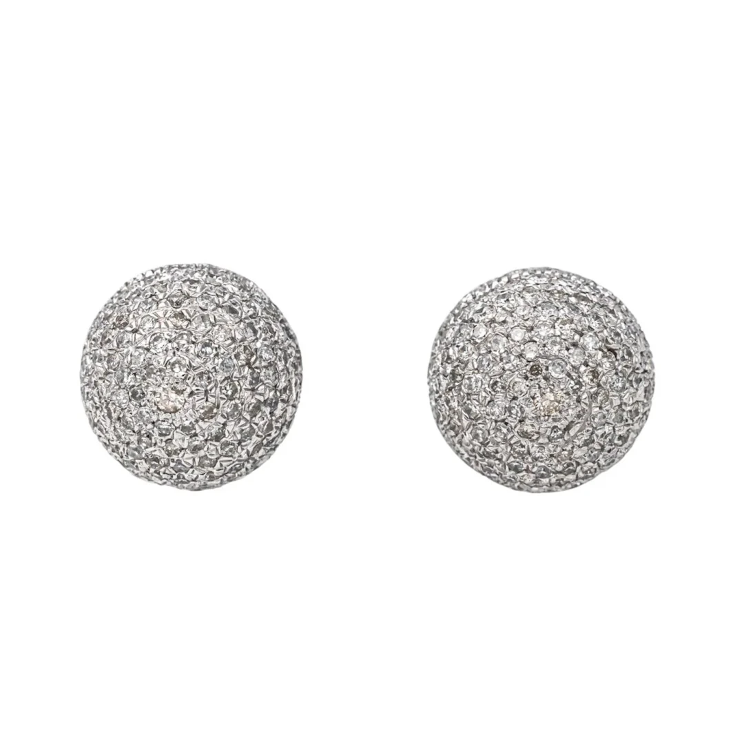 Earrings Nails in white gold and diamonds