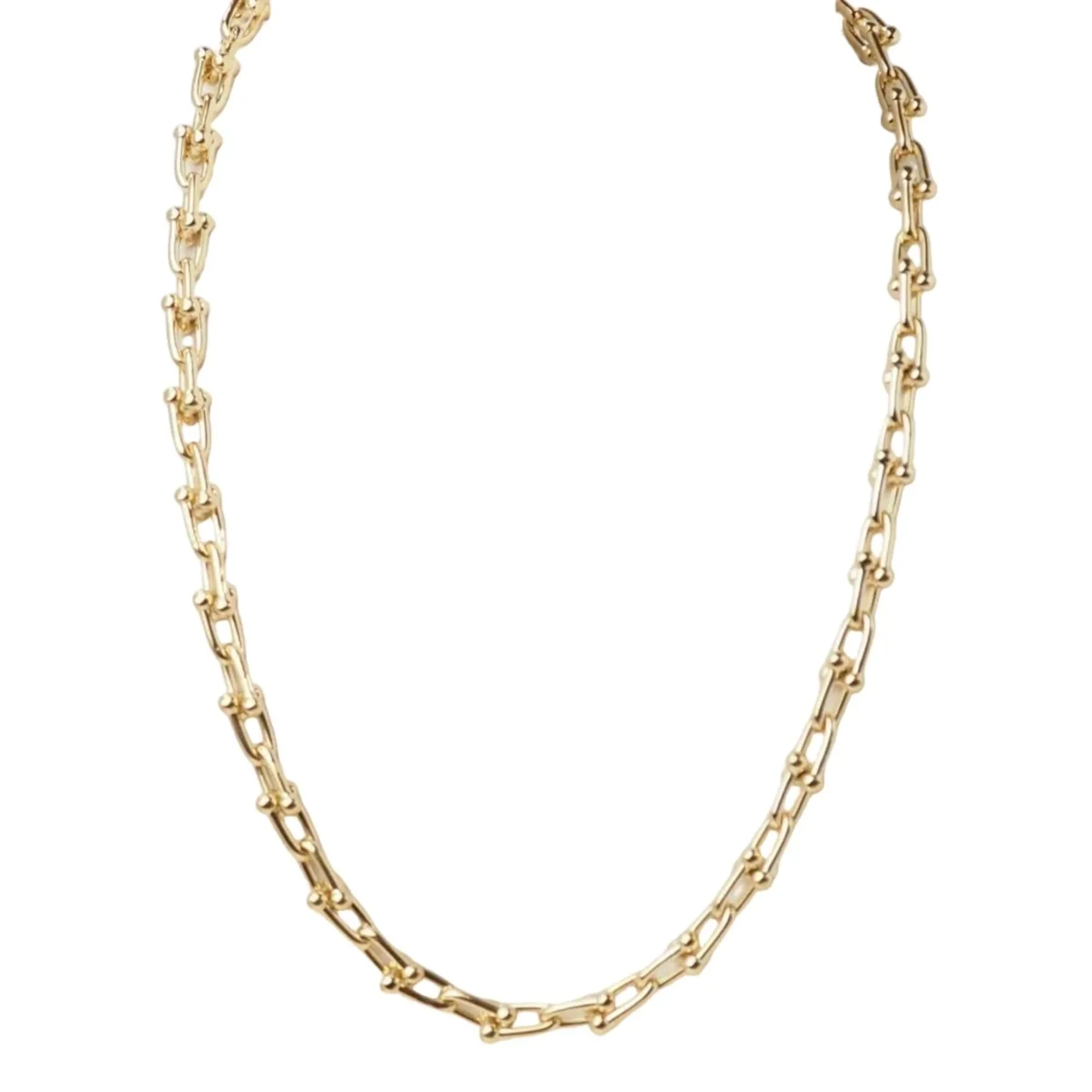 TIFFANY & CO. "HardWear" Link Necklace (Small) in yellow gold