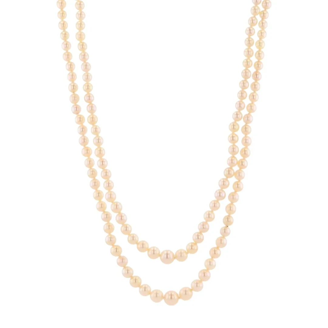 Rose Gold Pearl Necklace