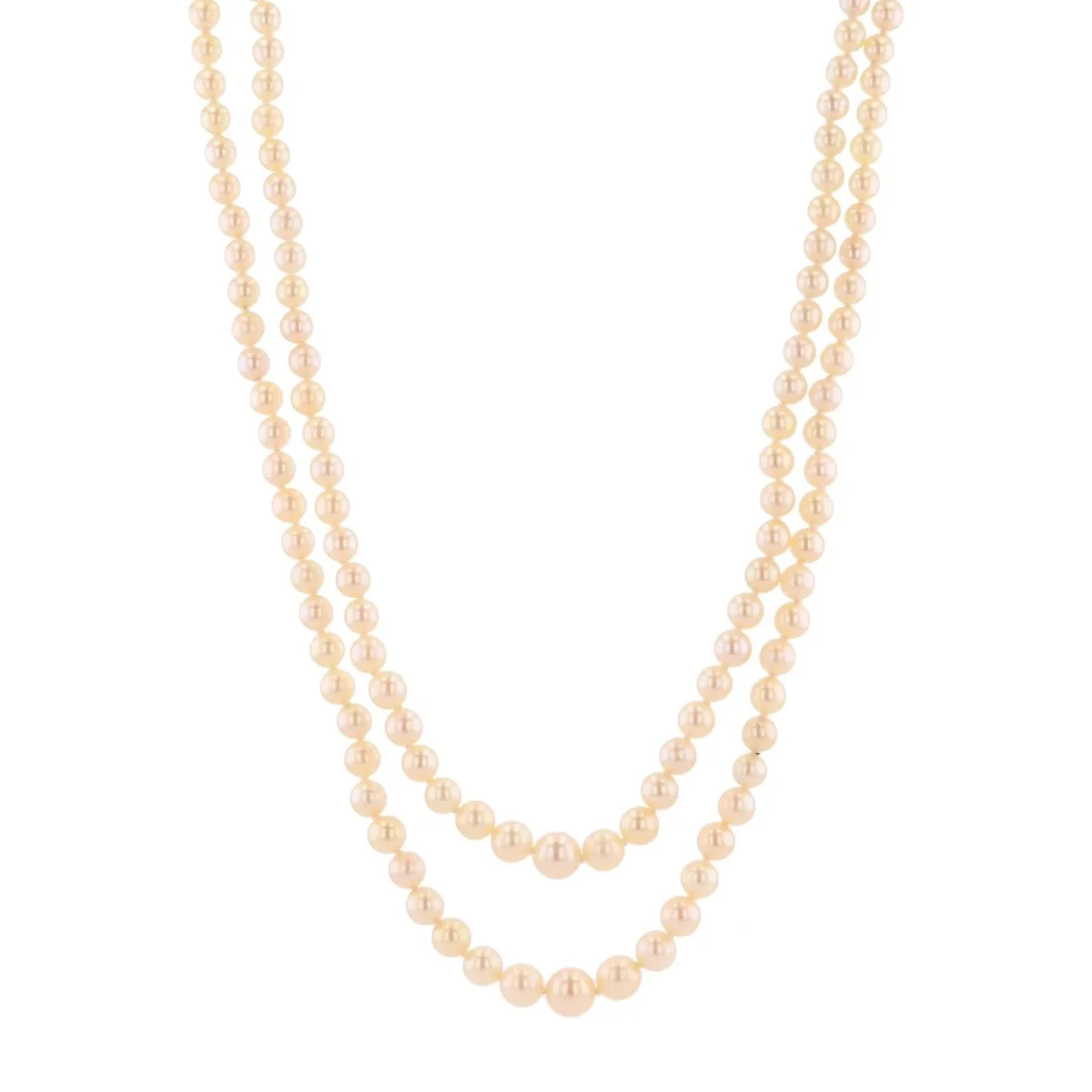 Rose Gold Pearl Necklace