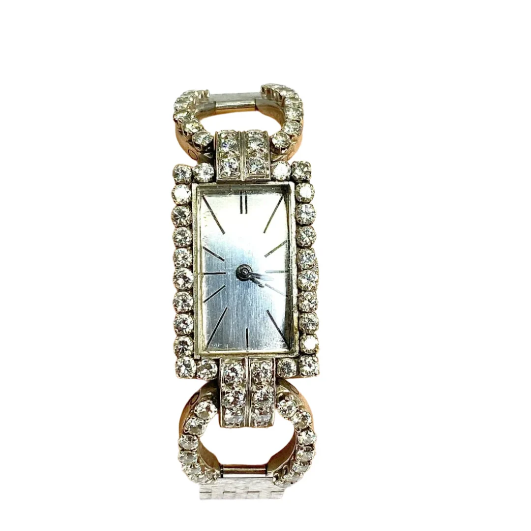 Watch Mechanical gold and diamonds