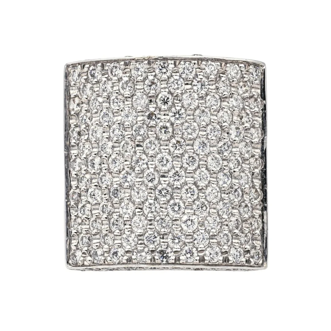 Bague en or blanc et diamants