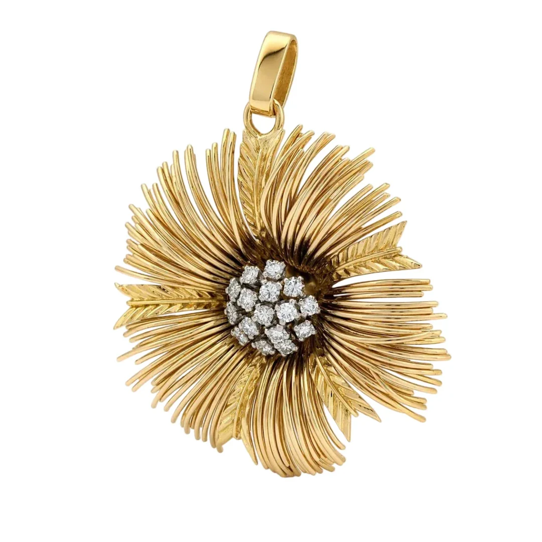 Yellow Gold and Diamond Pendant