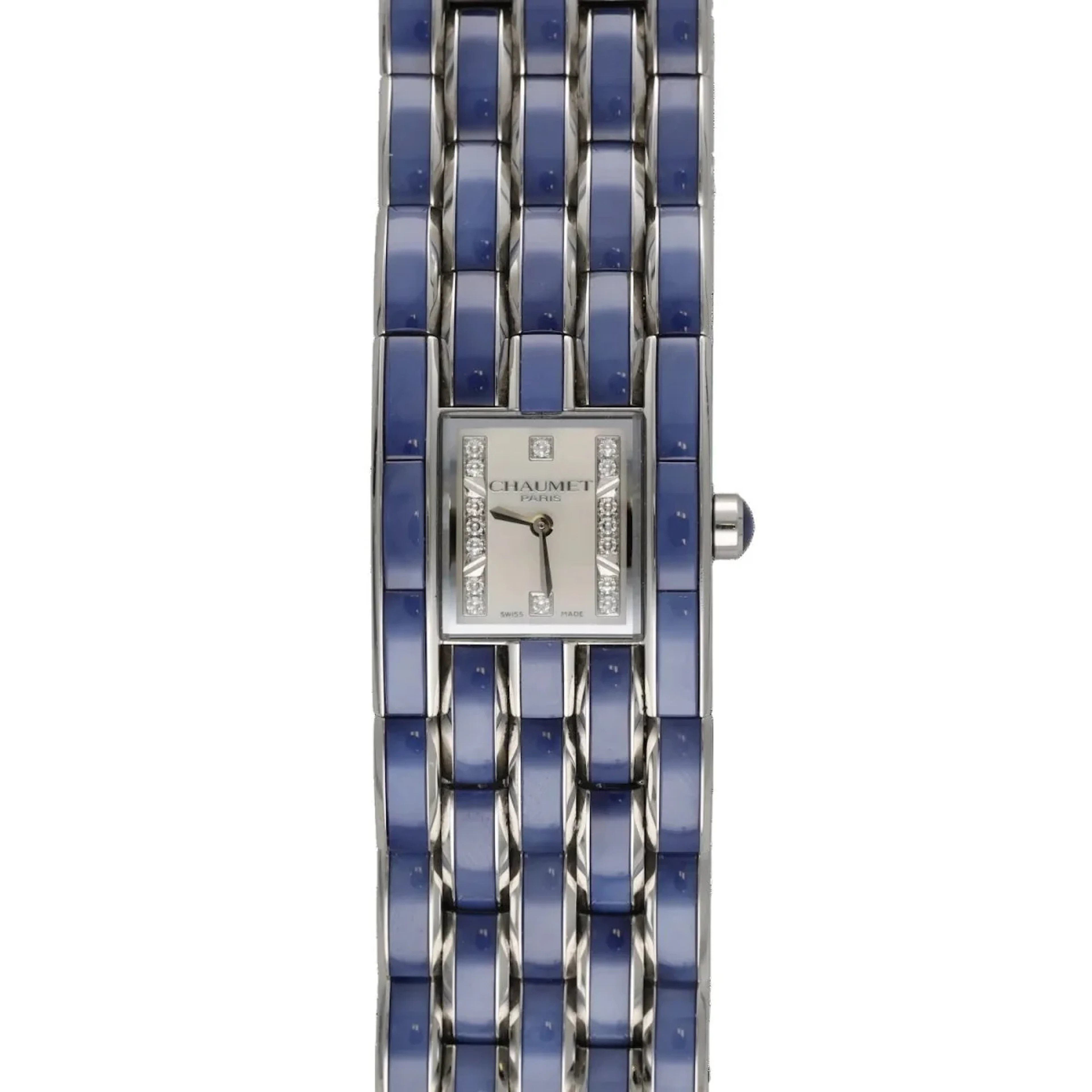 Watch CHAUMET "Khésis Cristal" in steel and diamonds