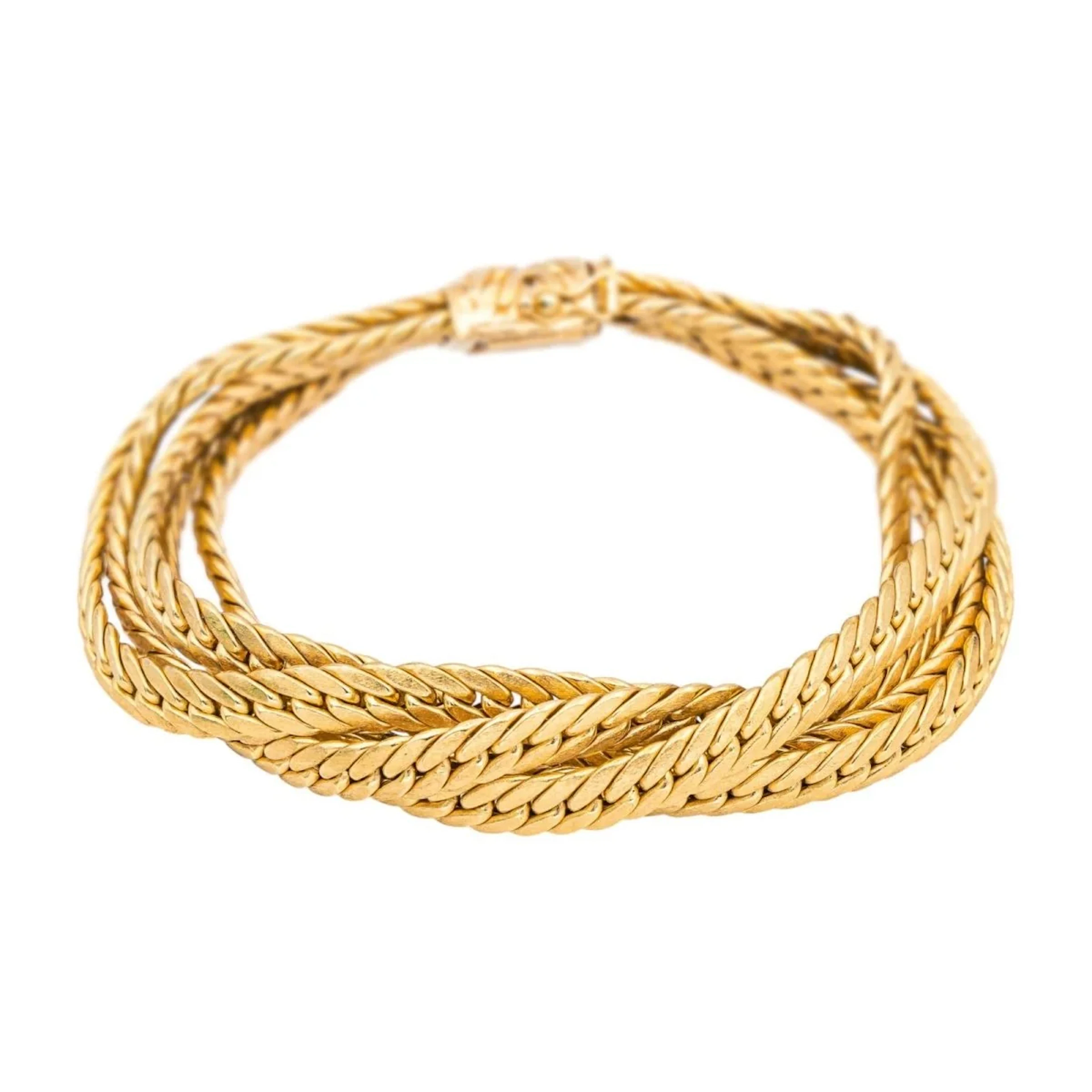 Maille bracelet in yellow gold
