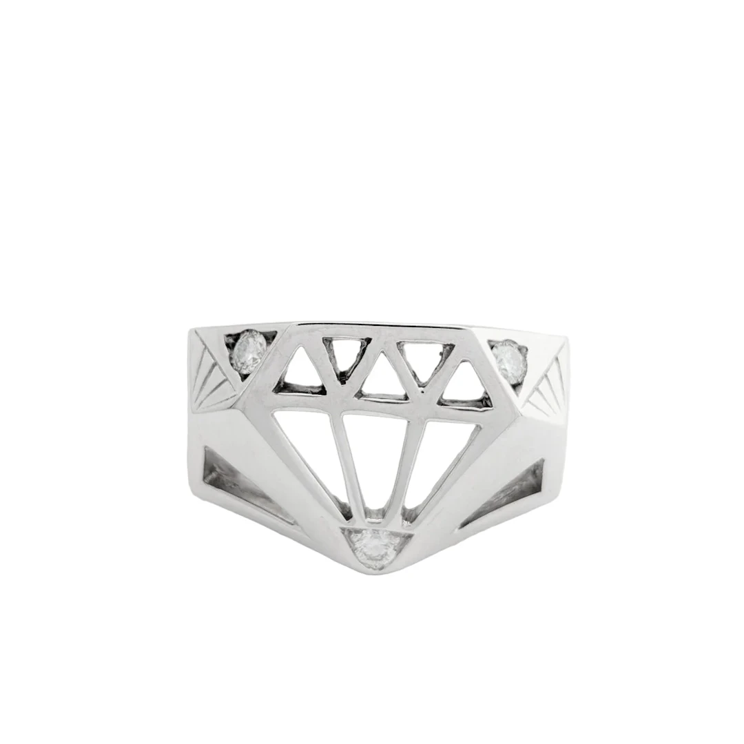 Flavparis x Le Diamantaire "Chic and Bling" Signet ring – Limited Edition