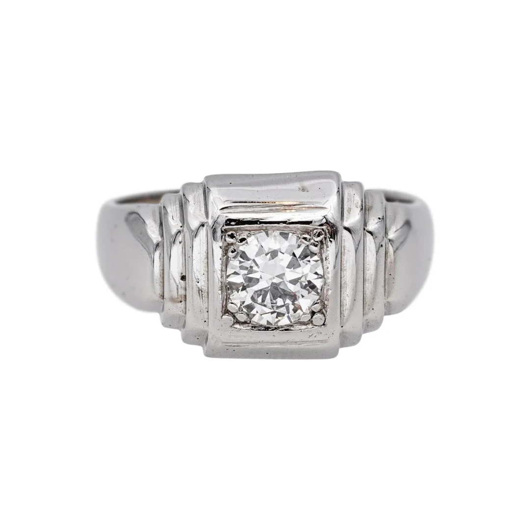 Solitaire Ring White gold Diamond