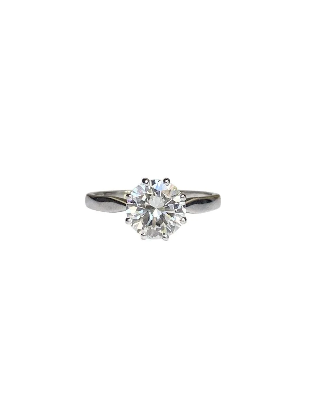 Ring Solitaire in white gold and diamond