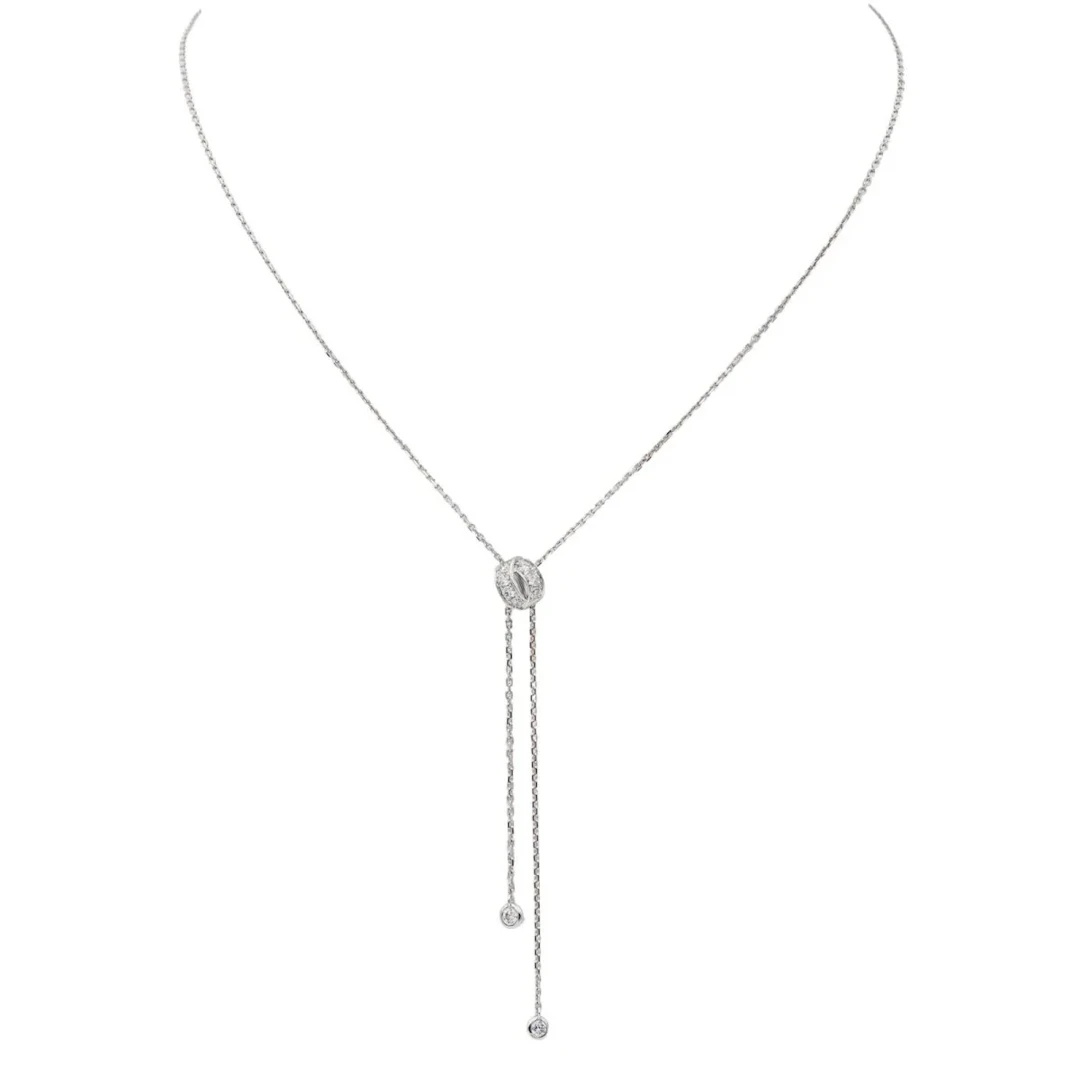 Necklace Neglected CHAUMET "Lien Séduction" in white gold and diamonds.