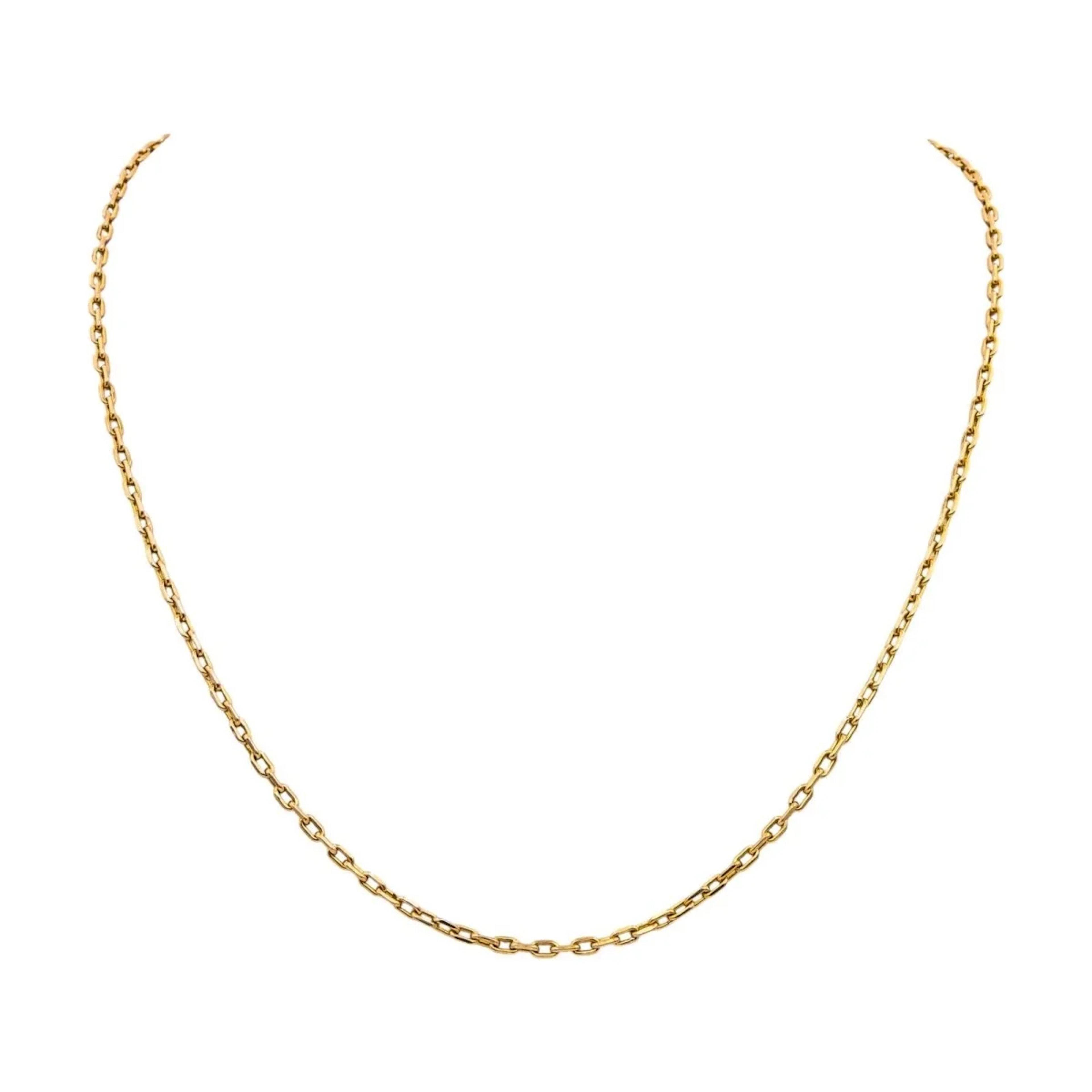 Rose gold chain necklace