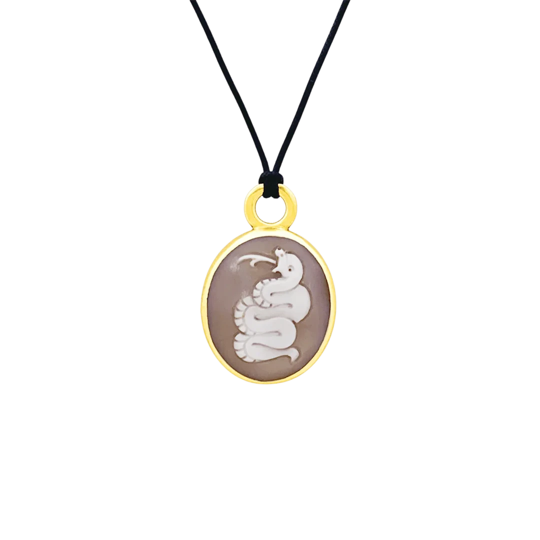 Pendentif POMELLATO "Eva" en or rose et camée