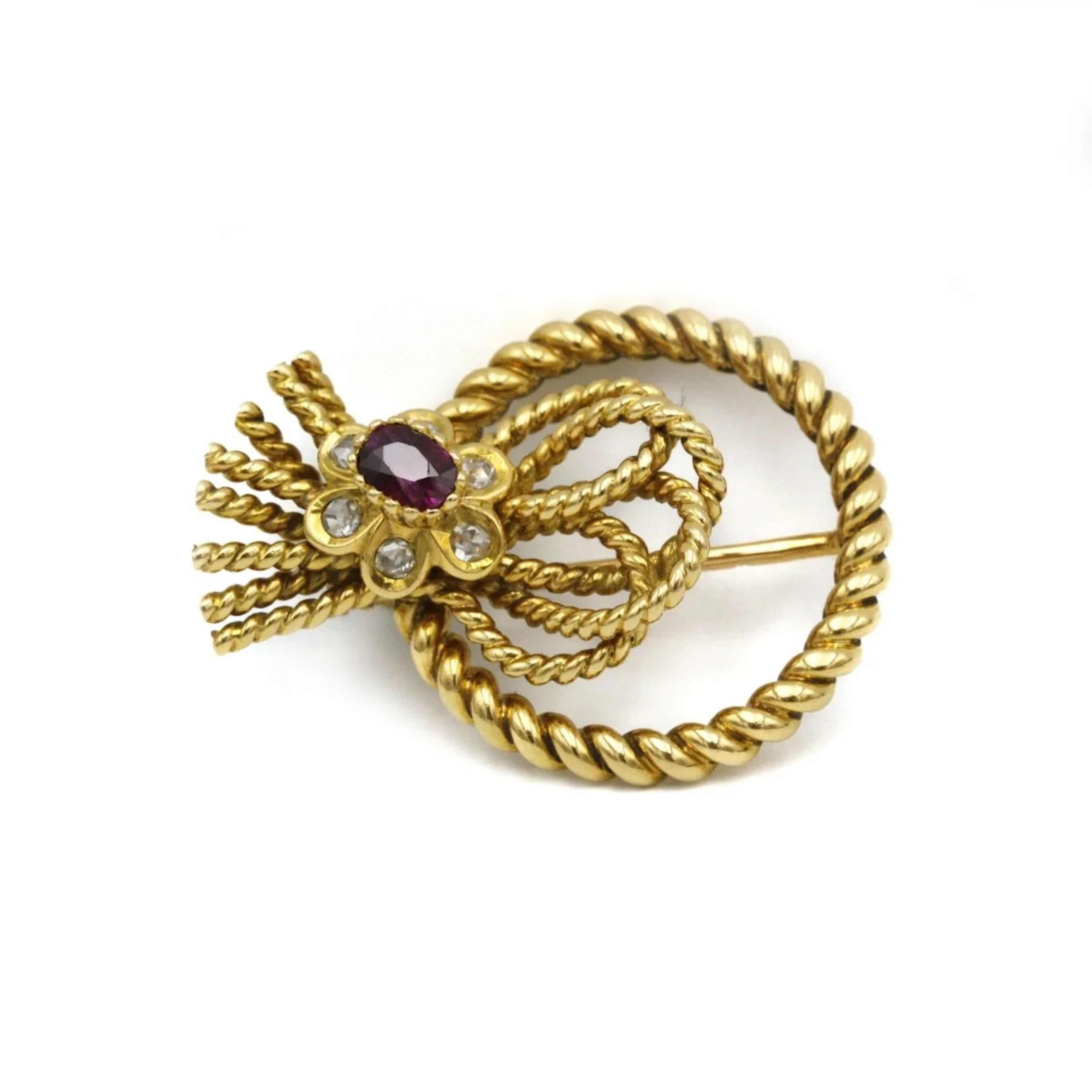 Brooch - Gold, Diamonds and Rubies