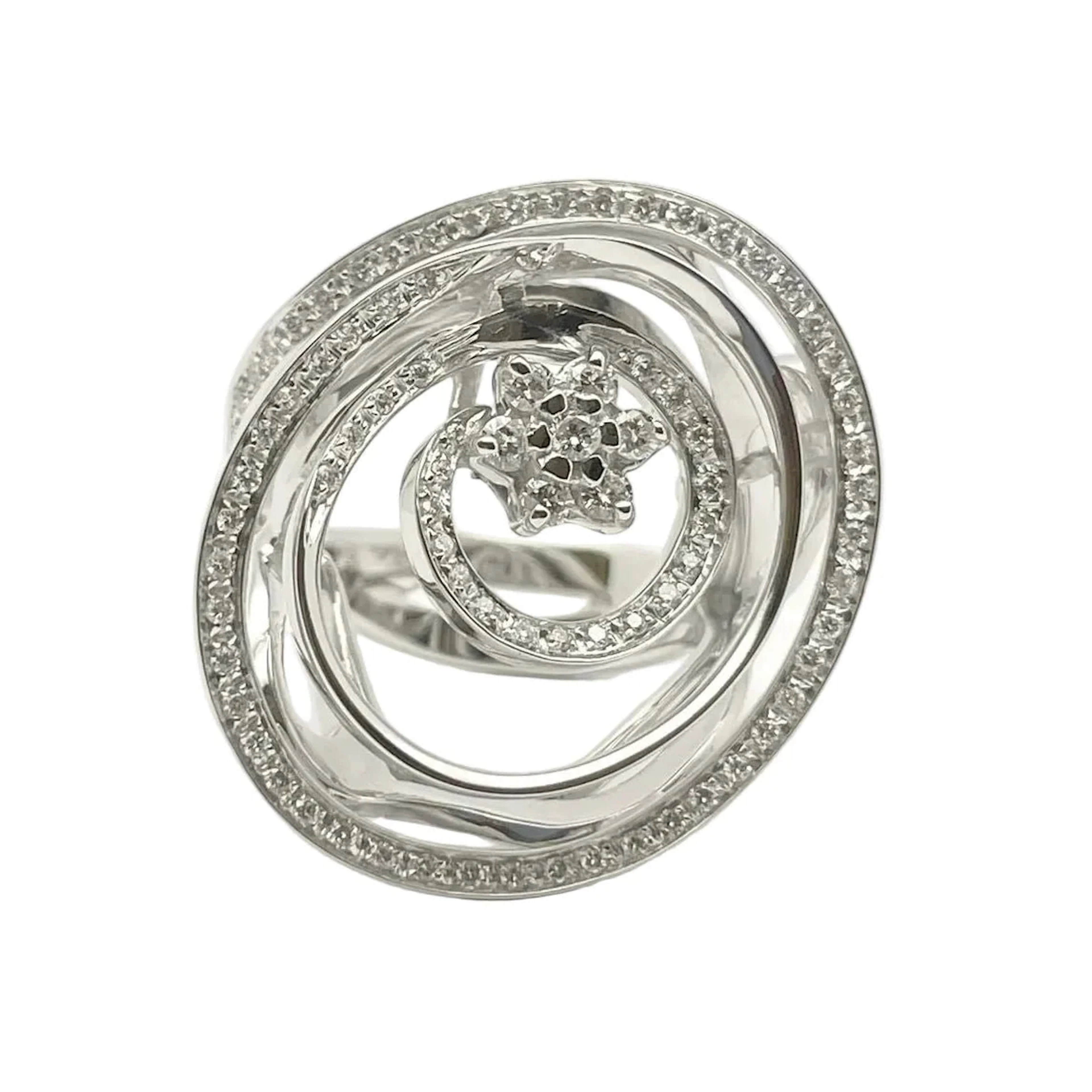 Bague Pavée HUTTON NEW YORK en or blanc et diamants