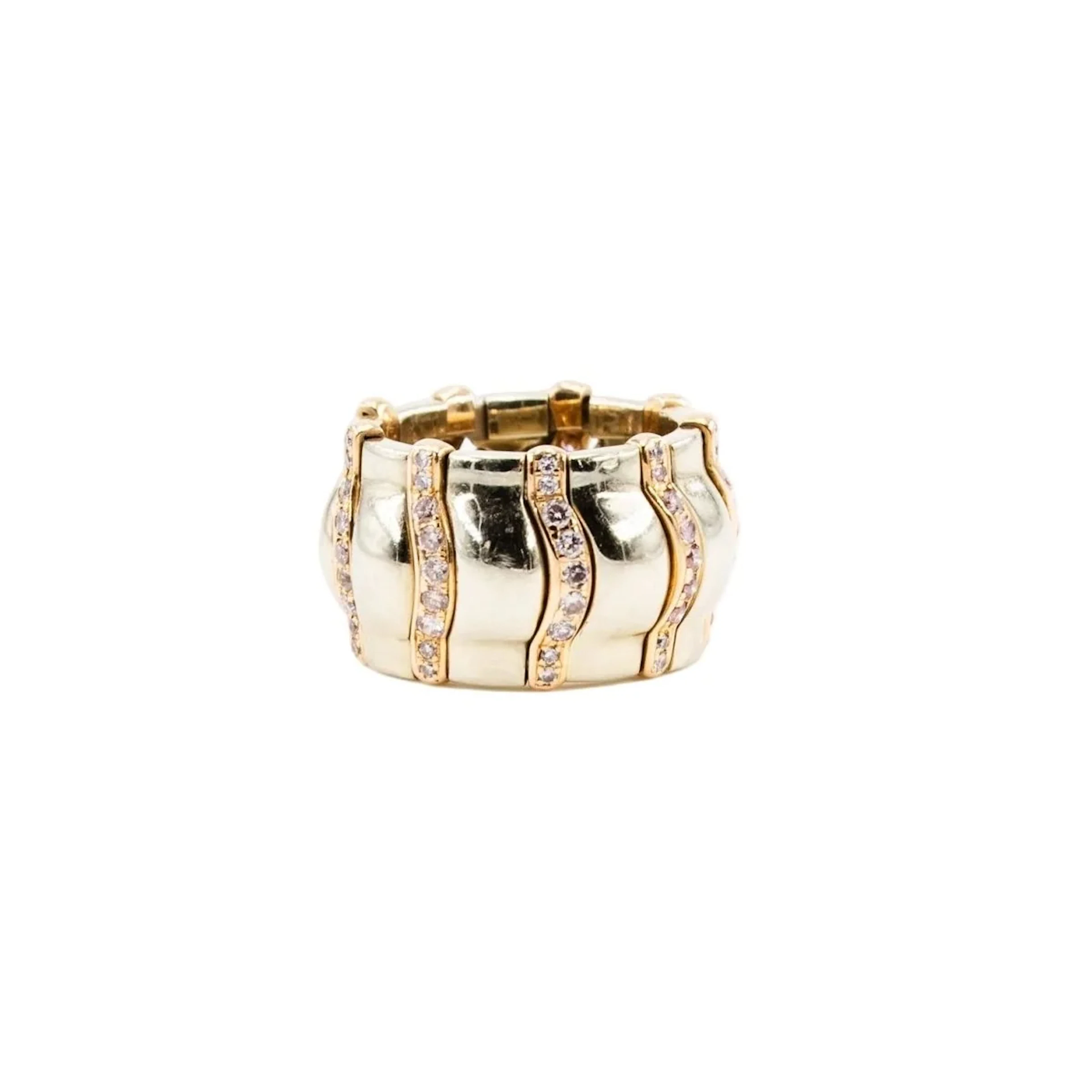 PIAGET Headband Ring in White gold, Rose gold, Pink sapphires and Diamonds