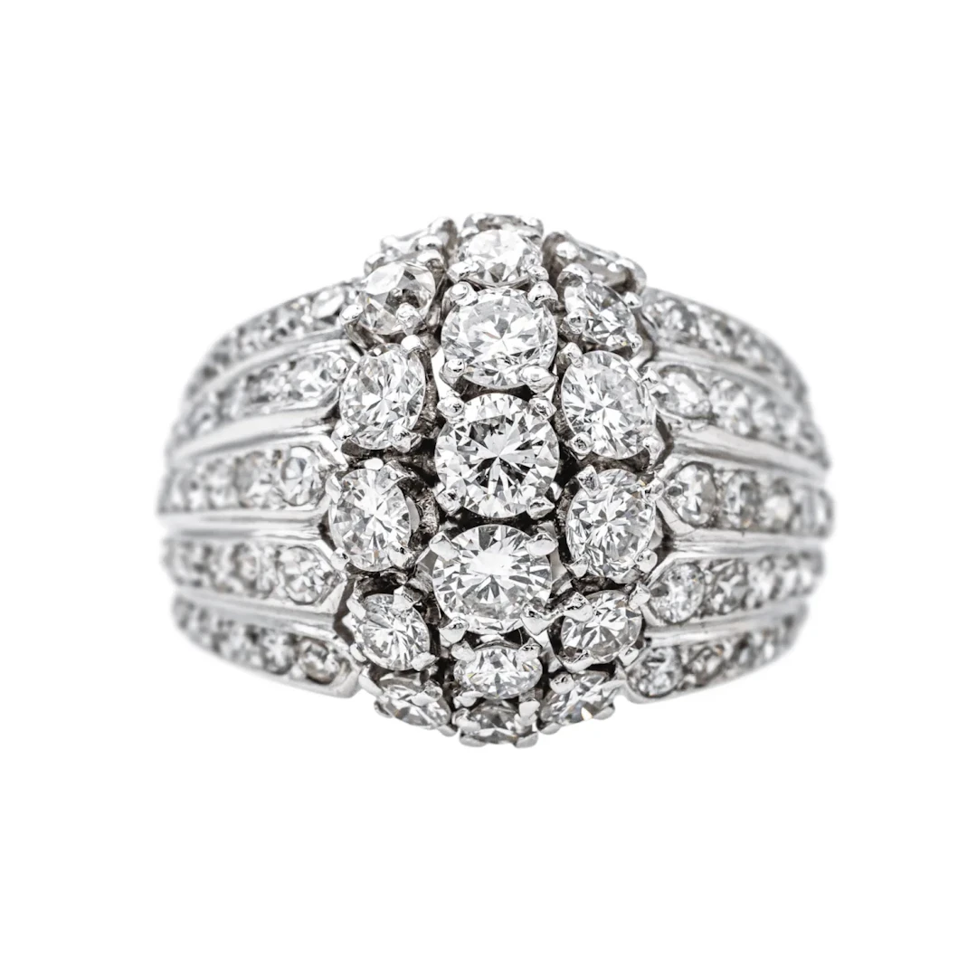 Ring White gold cocktail diamond