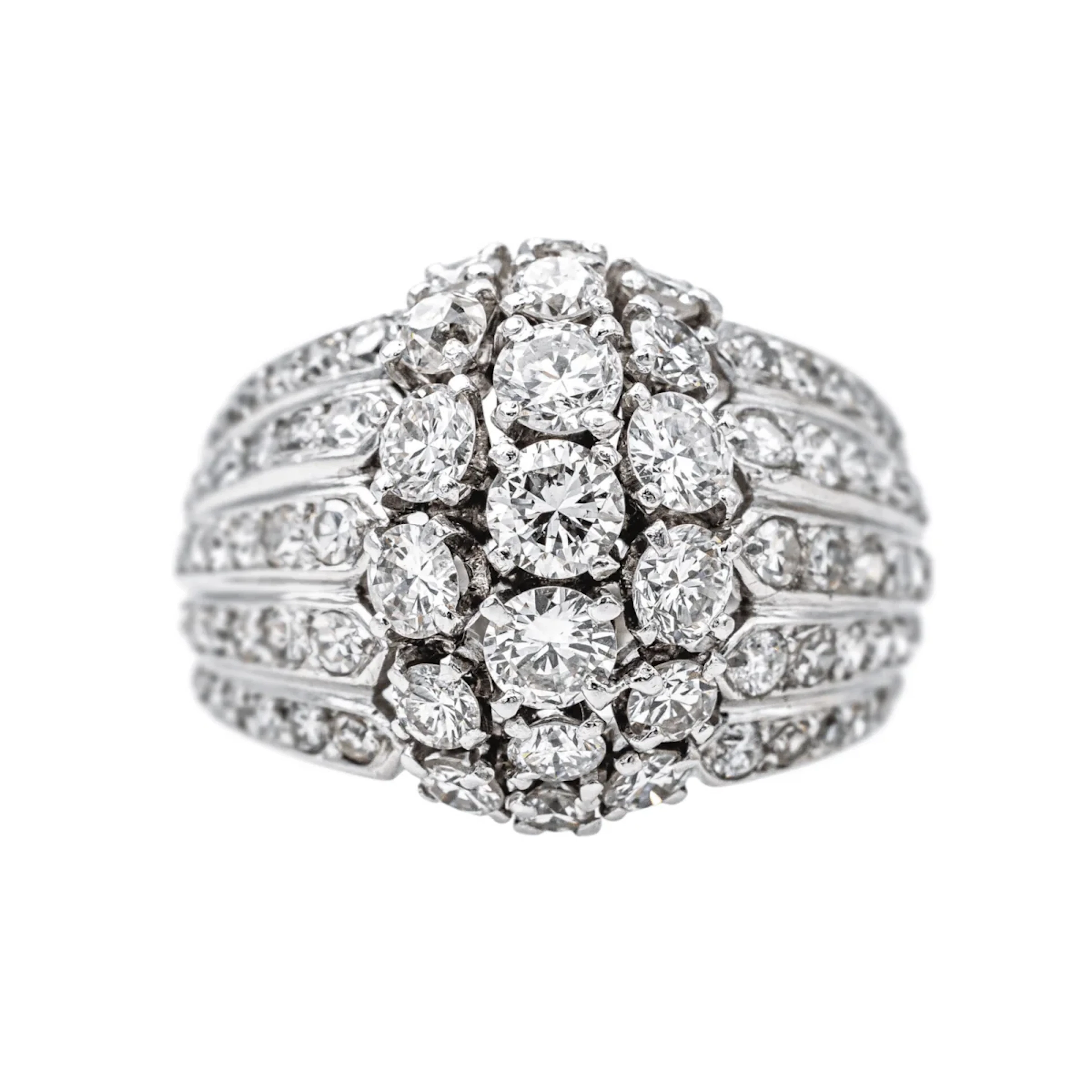 Ring White gold cocktail diamond