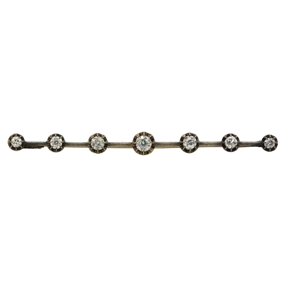 Yellow Gold and Diamond Brooch