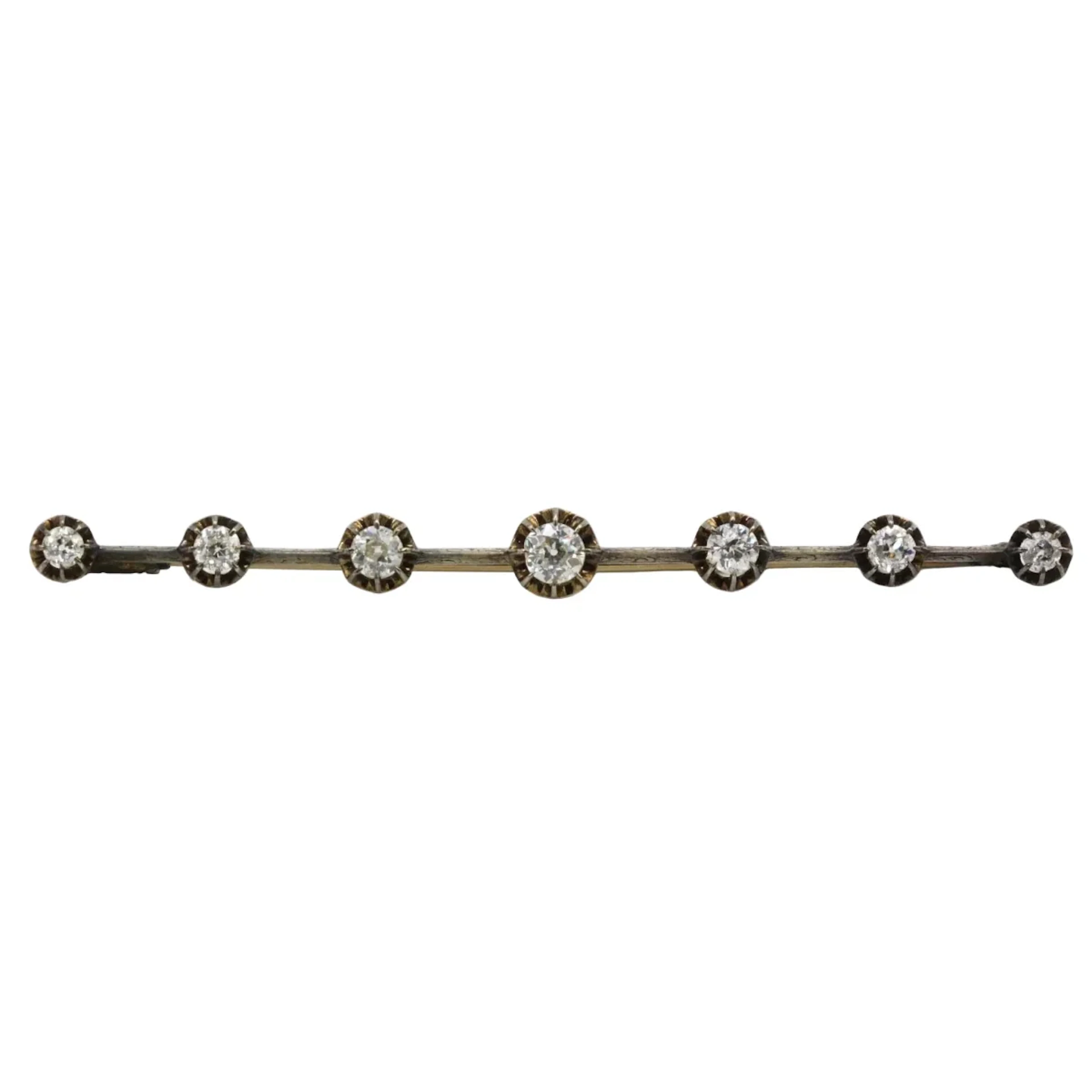 Yellow Gold and Diamond Brooch