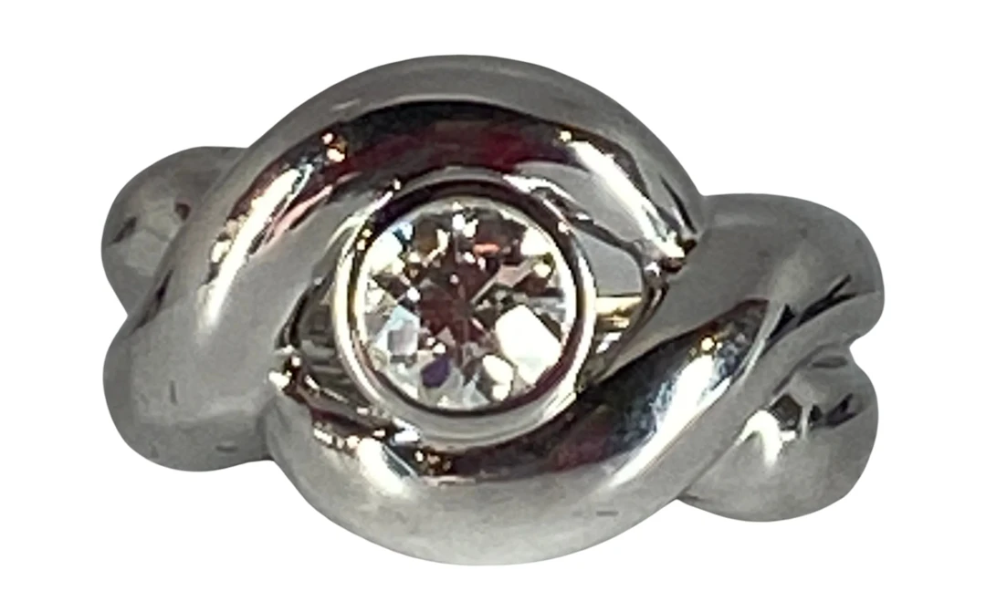 Ring Headband in white gold and diamond