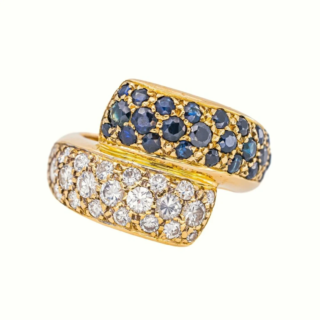 Yellow gold Sapphire Ring