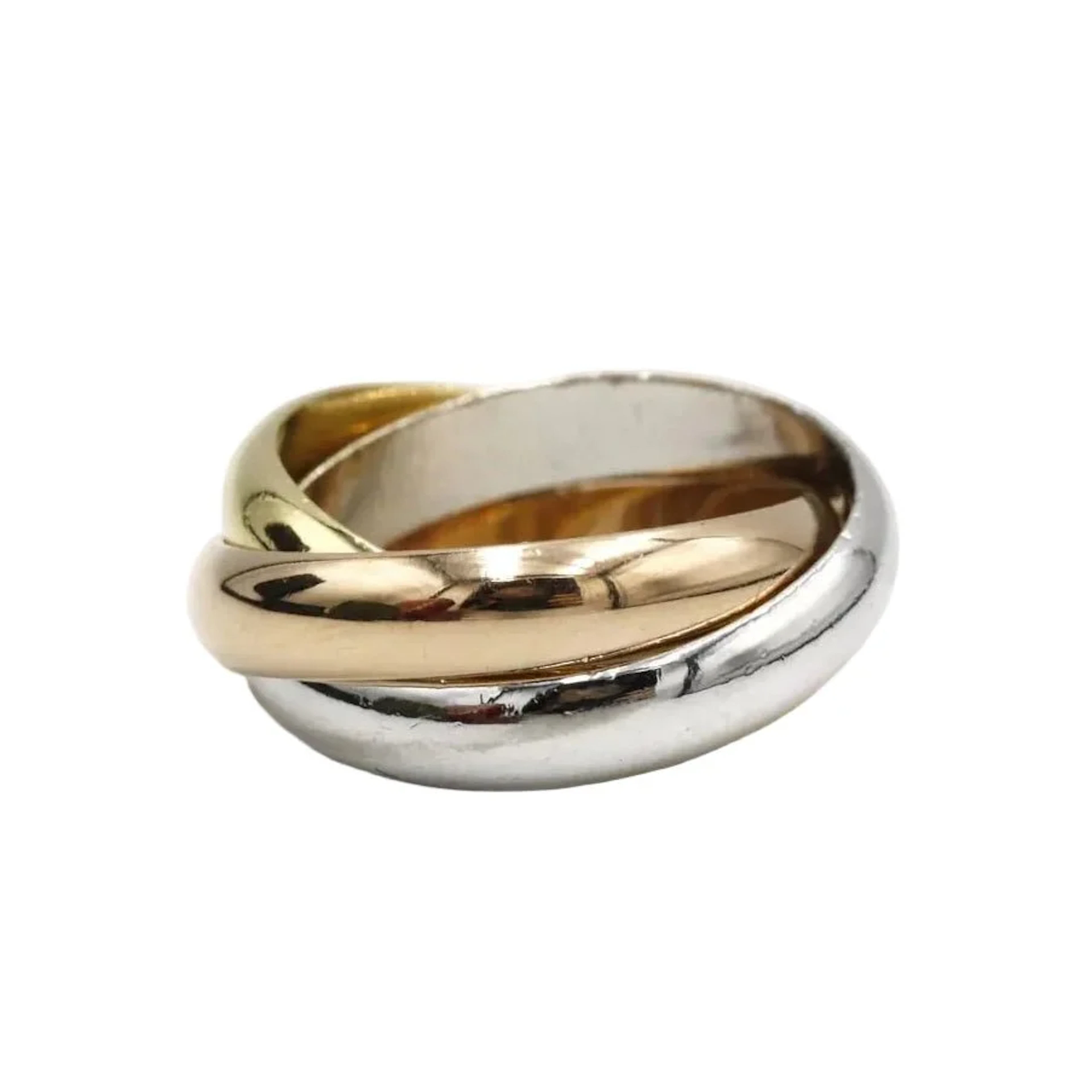 CARTIER "Trinity" Wedding band in white gold, yellow gold, and rose gold