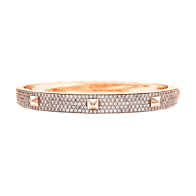 Bracelet Jonc MESSIKA "Spiky" en or rose et diamants