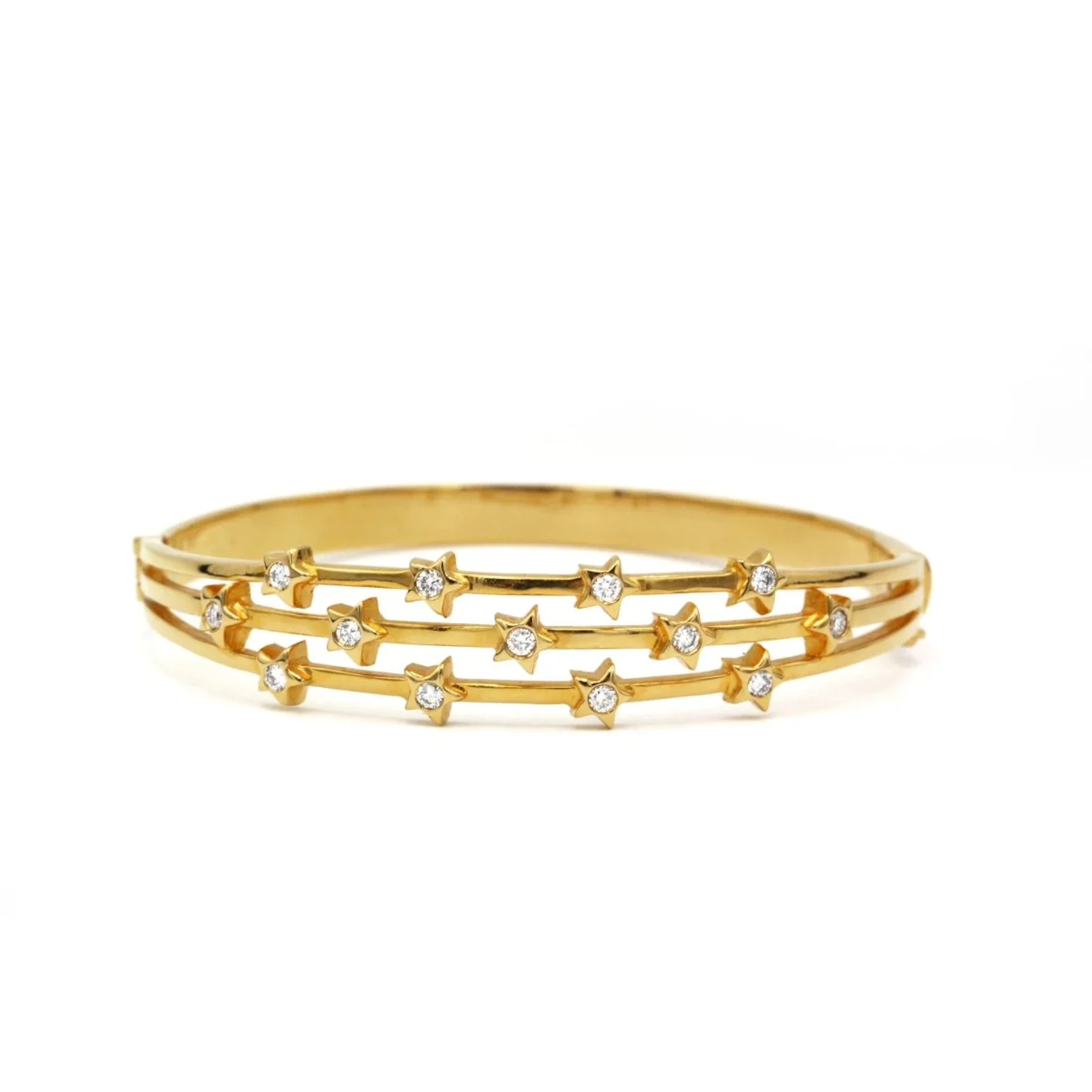 Bracelet Rush in yellow gold and diamonds