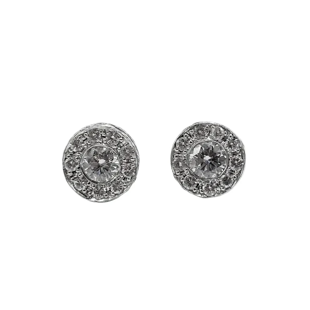 White Gold and Diamond Earrings