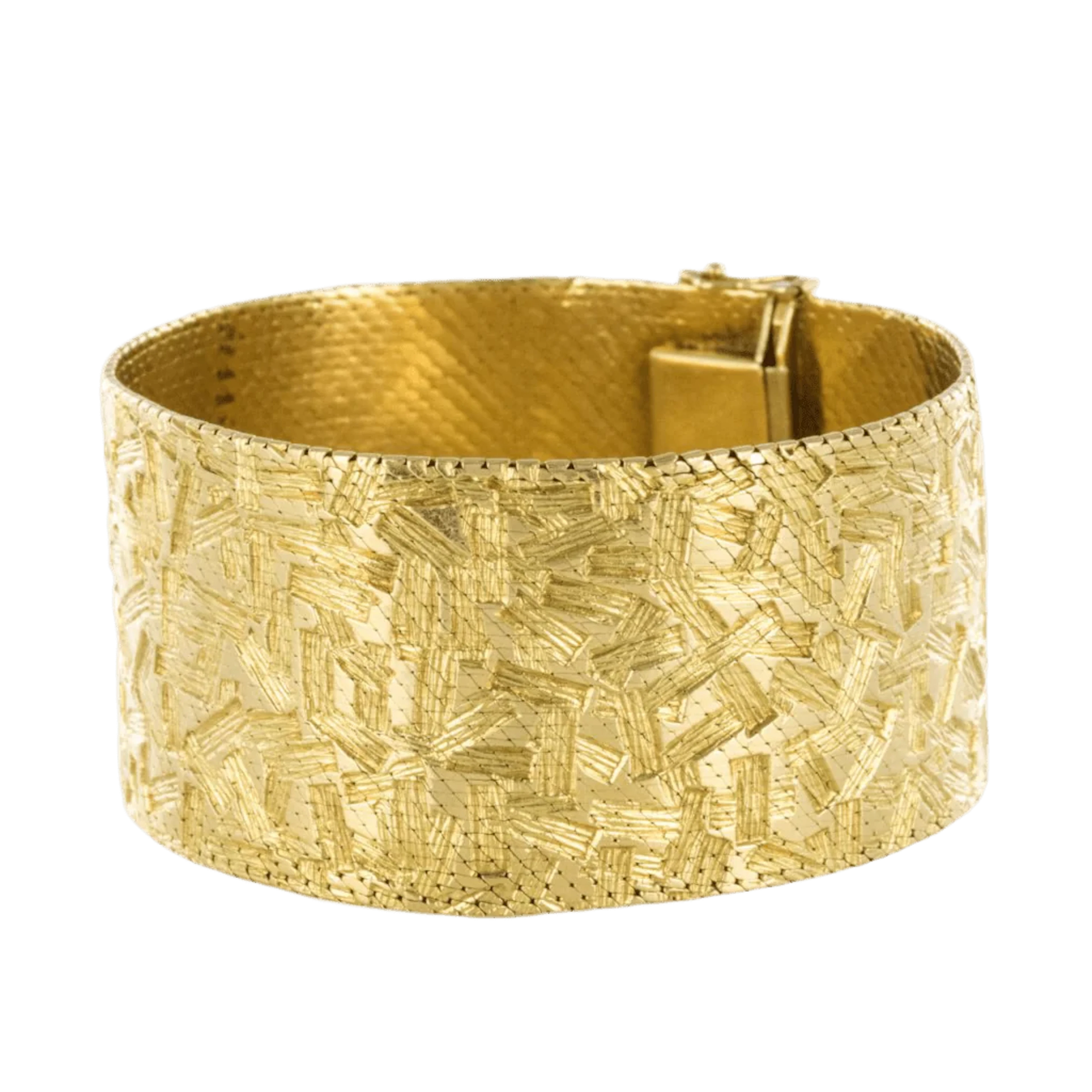 Yellow and White gold Cuff bracelet