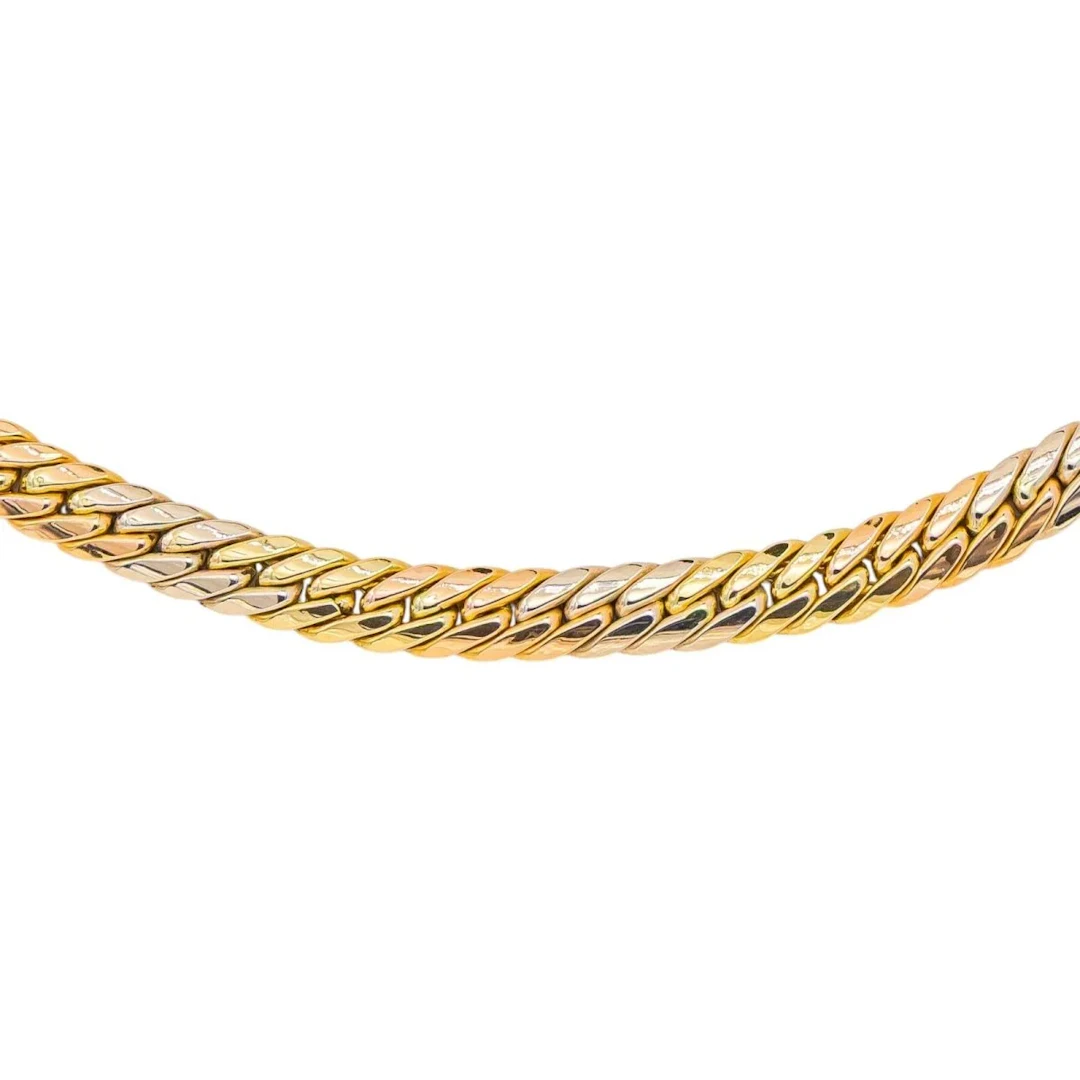 Yellow Gold English Link Necklace