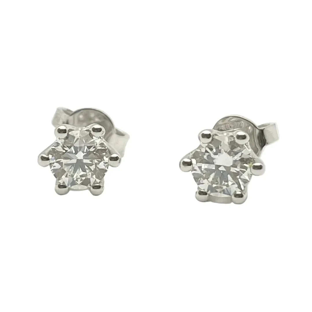 Earrings Fleas in white gold and diamonds