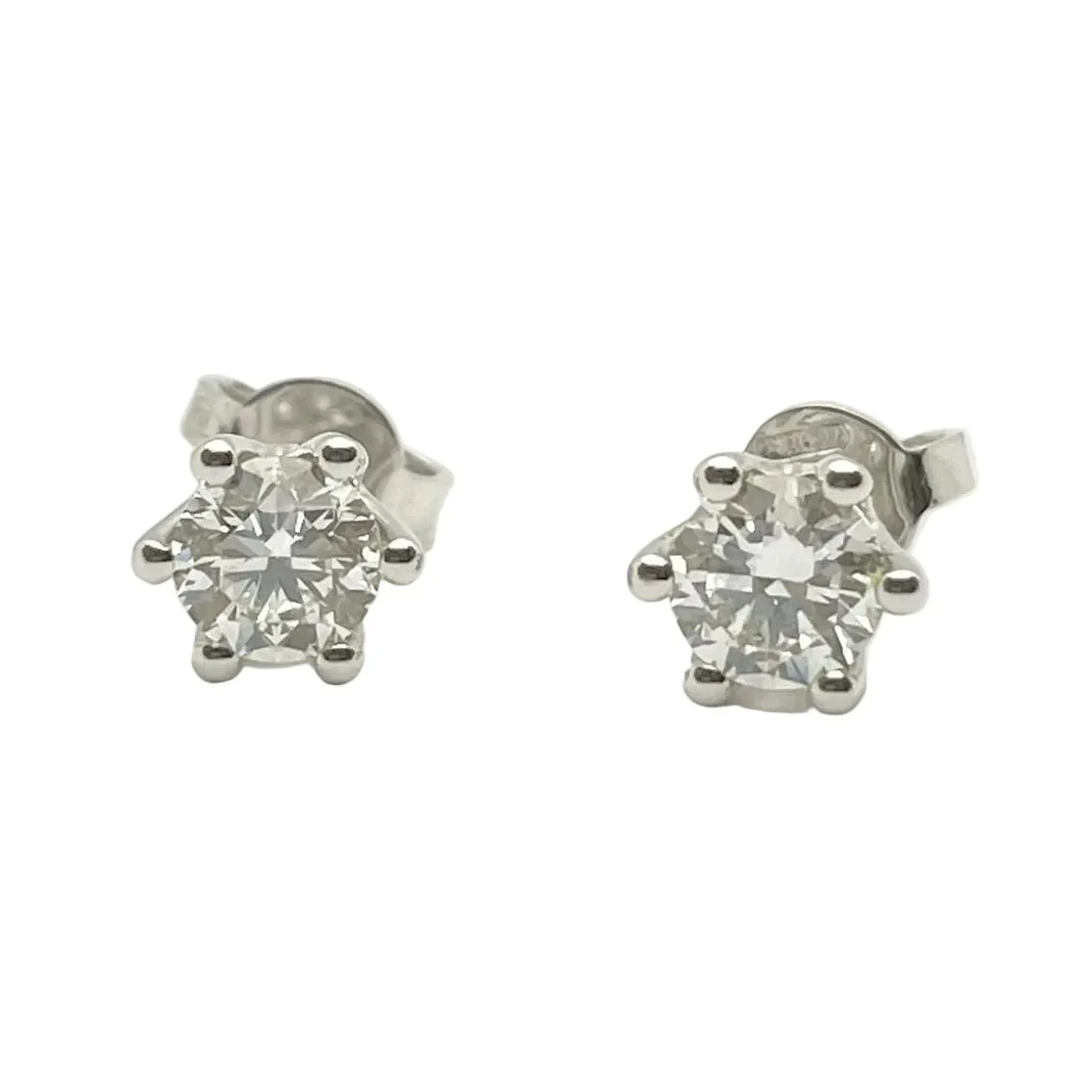 Earrings Fleas in white gold and diamonds