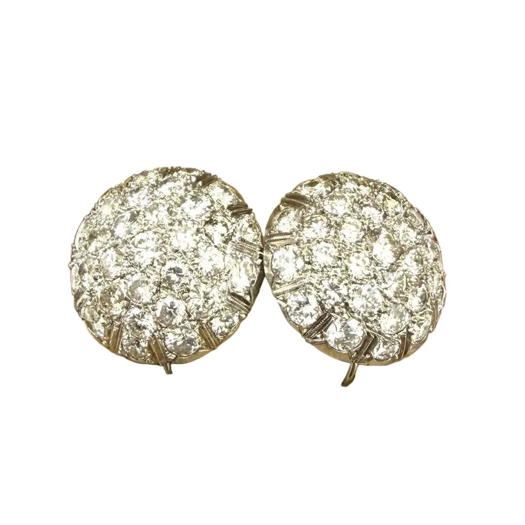 18K white gold earrings with diamonds
