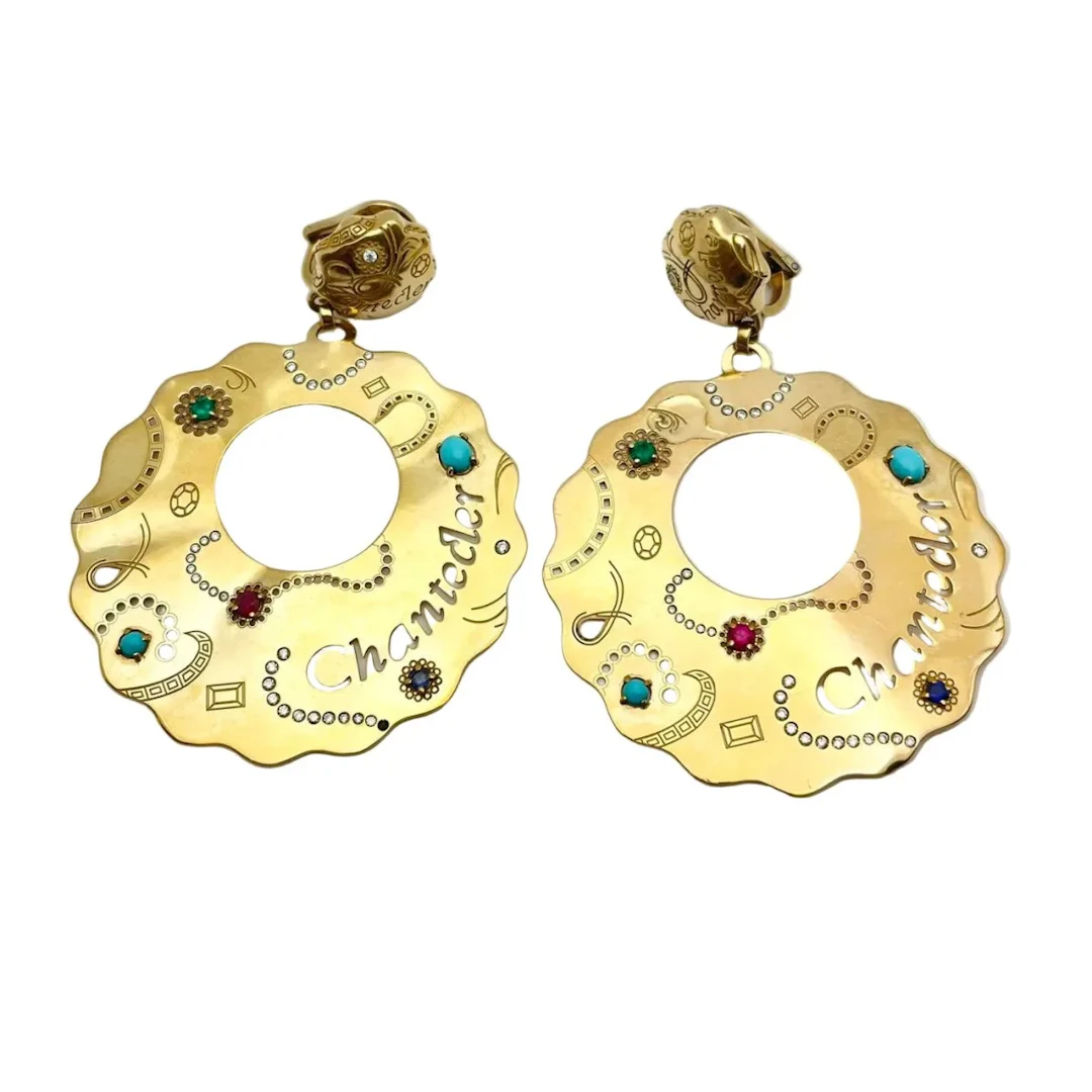 CHANTECLER Drop Earrings in Yellow Gold