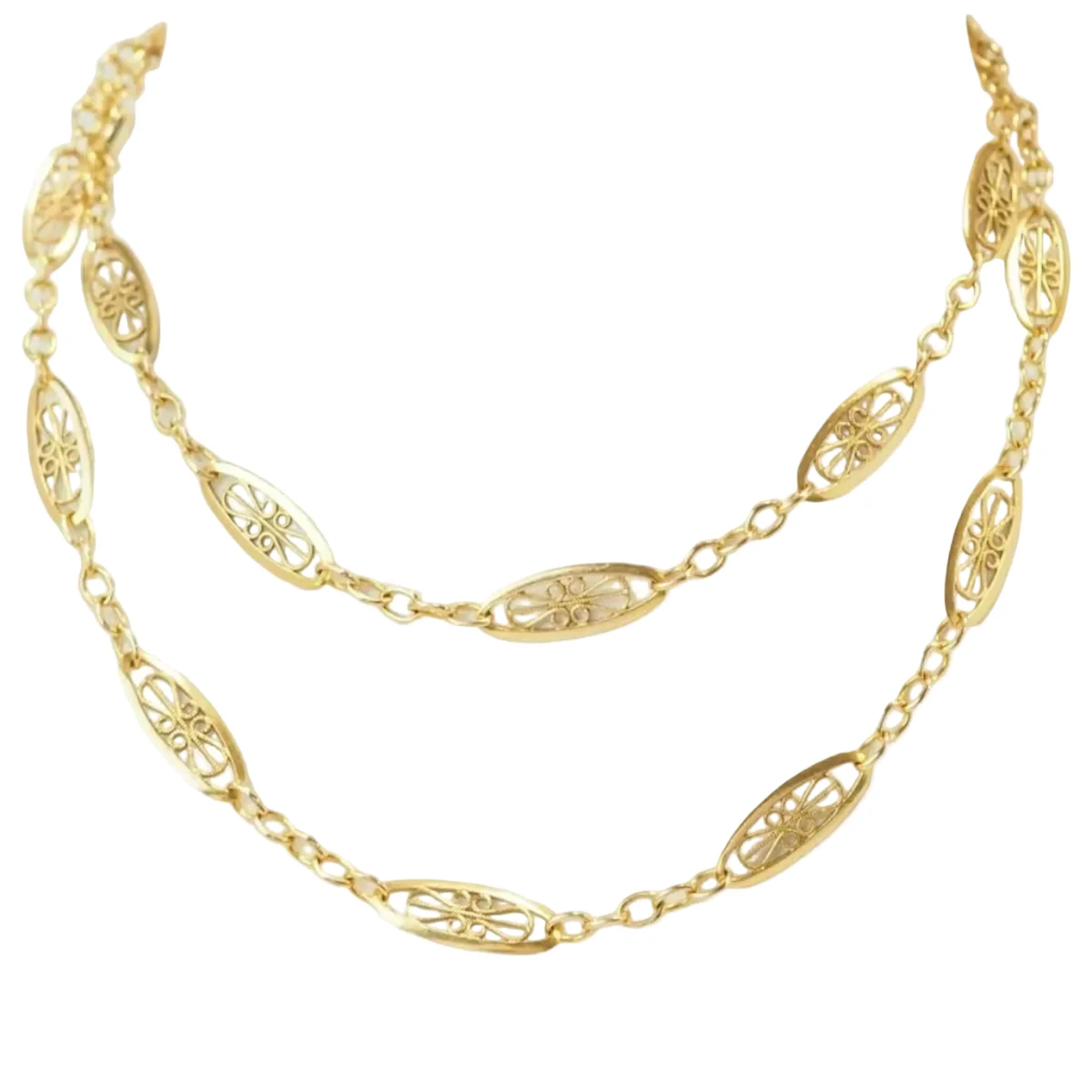 Yellow gold Long necklace Necklaces