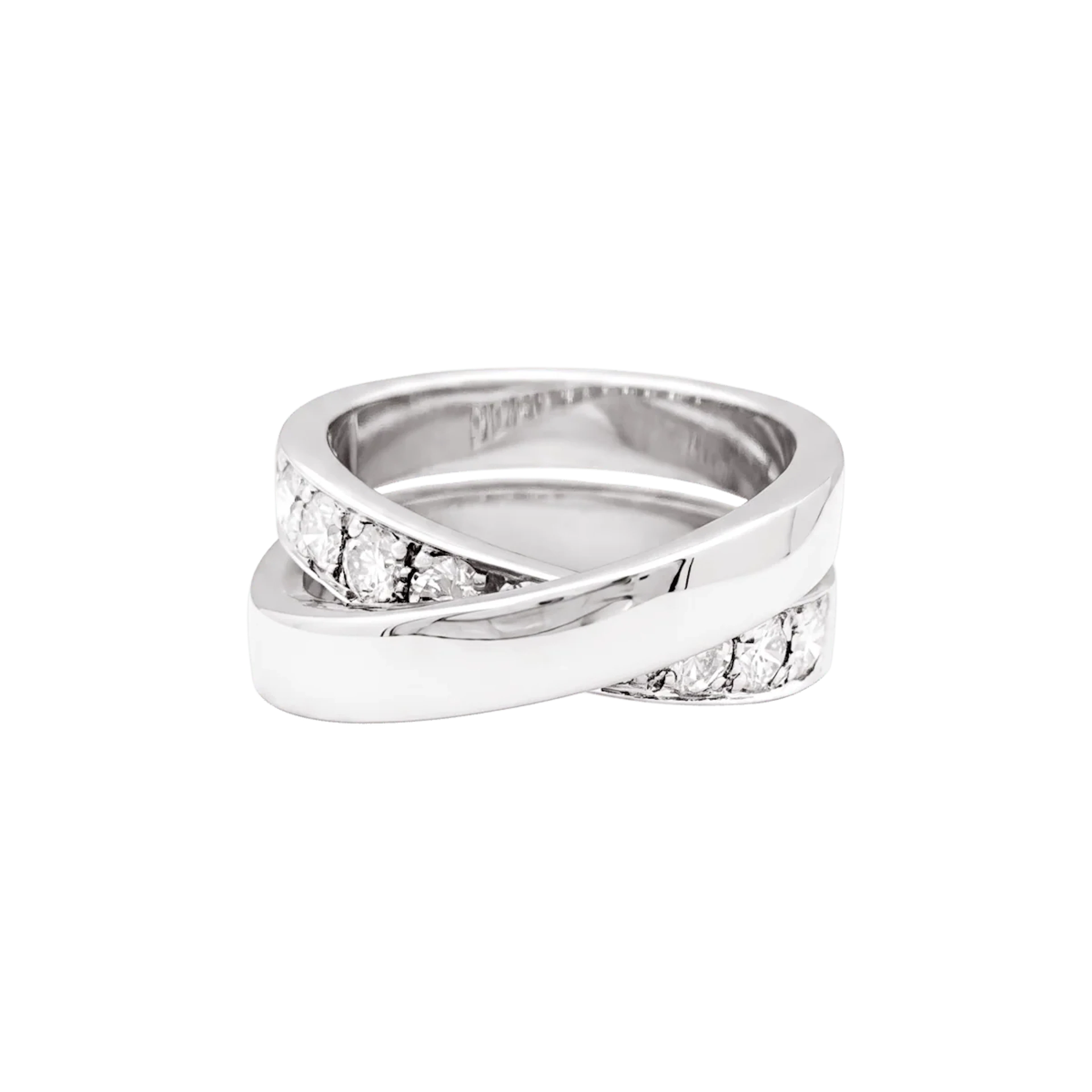 Bague CARTIER "Nouvelle vague" en or blanc et diamants