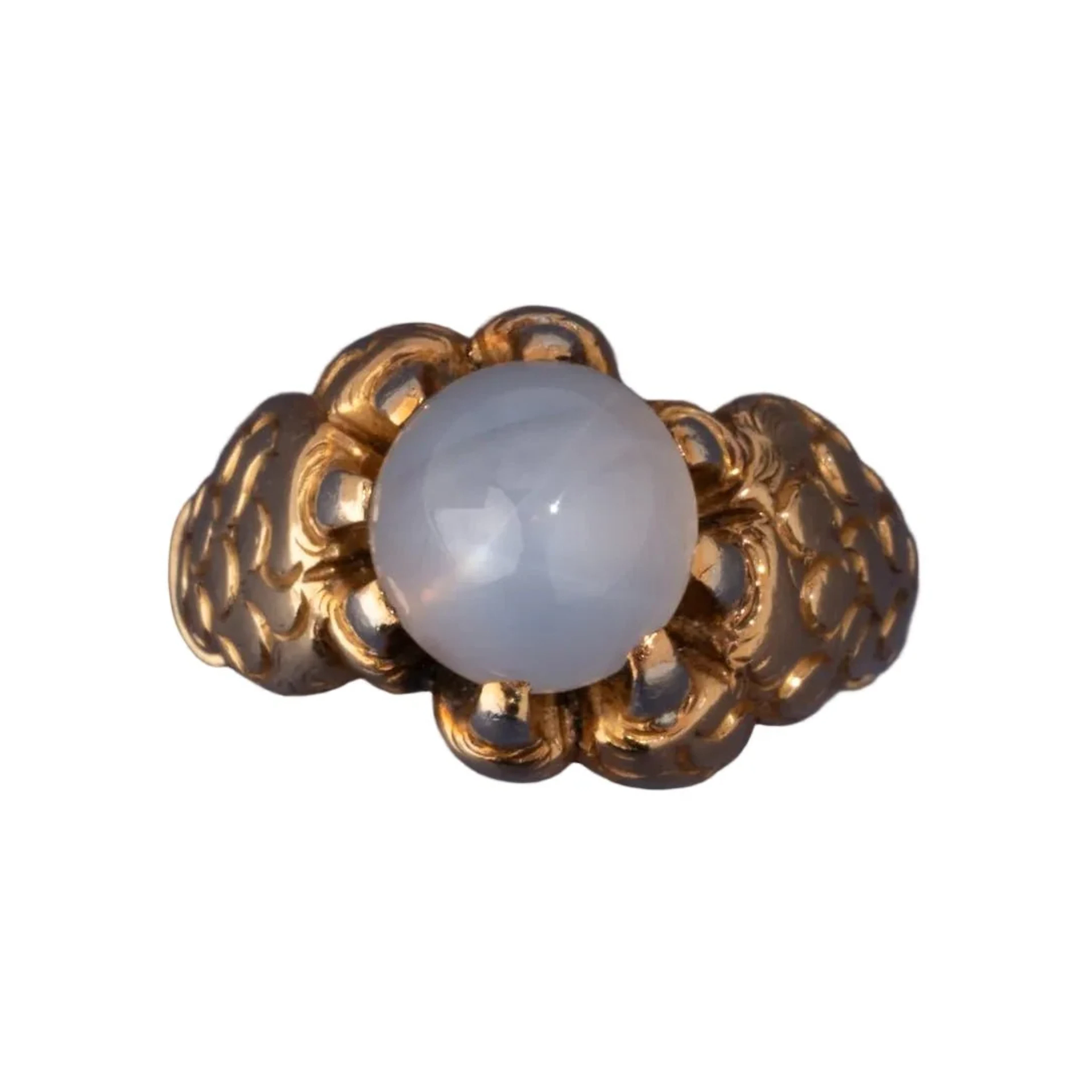 Yellow Gold and Sapphire Cocktail Ring