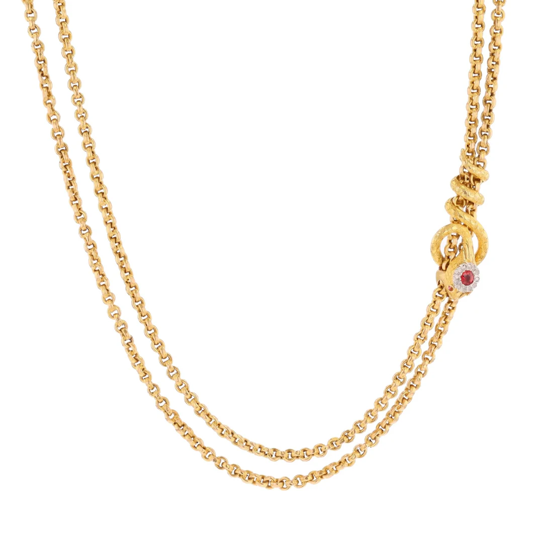Yellow Gold Long Necklace