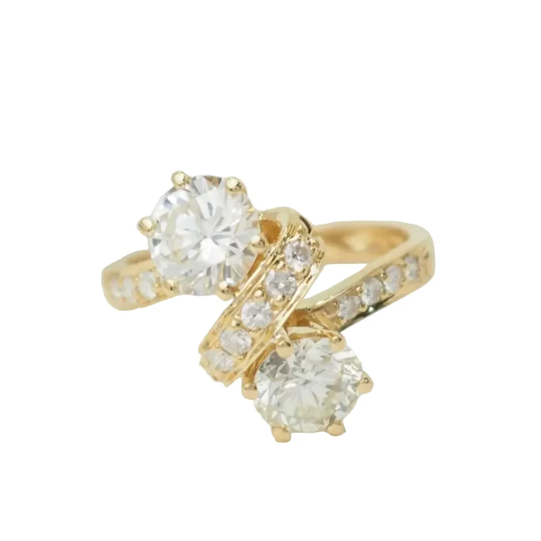 Ring You and Me in yellow gold and diamonds