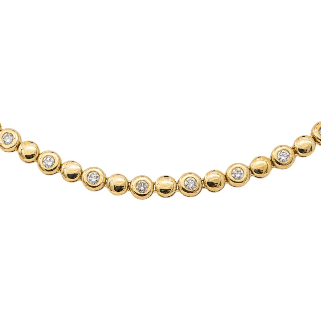 Yellow Gold Diamond Necklace