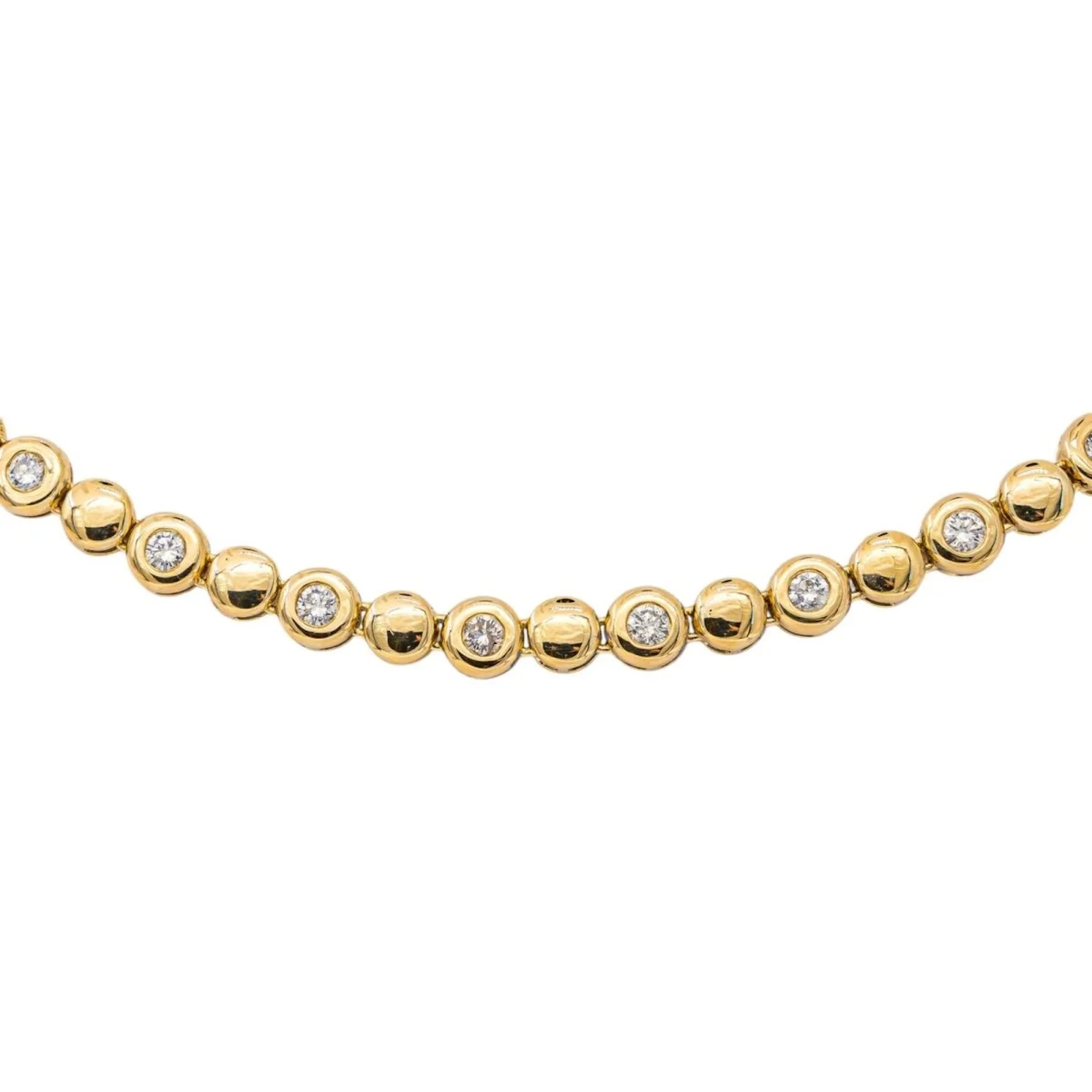 Yellow Gold Diamond Necklace