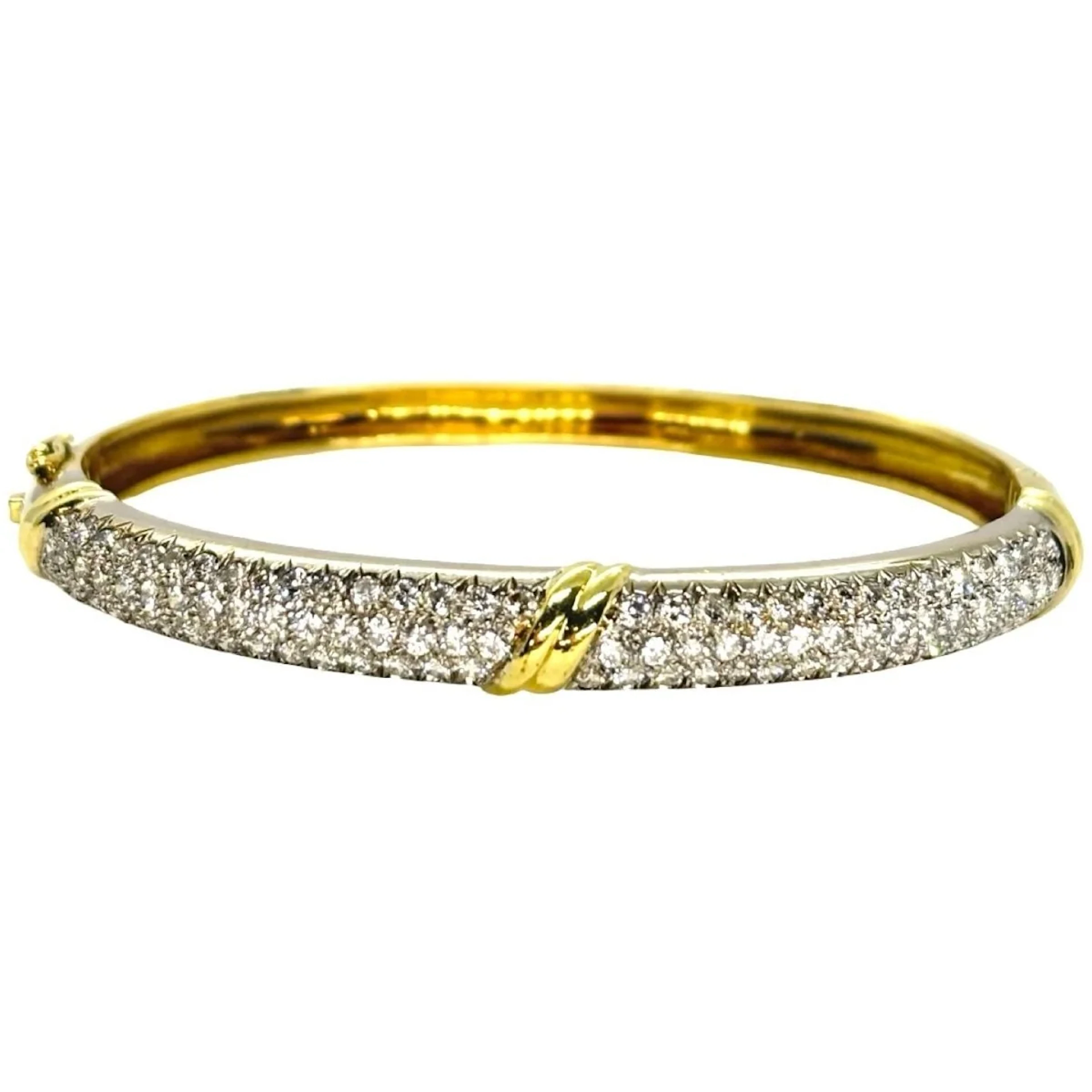 Bracelet rush in yellow gold and diamond