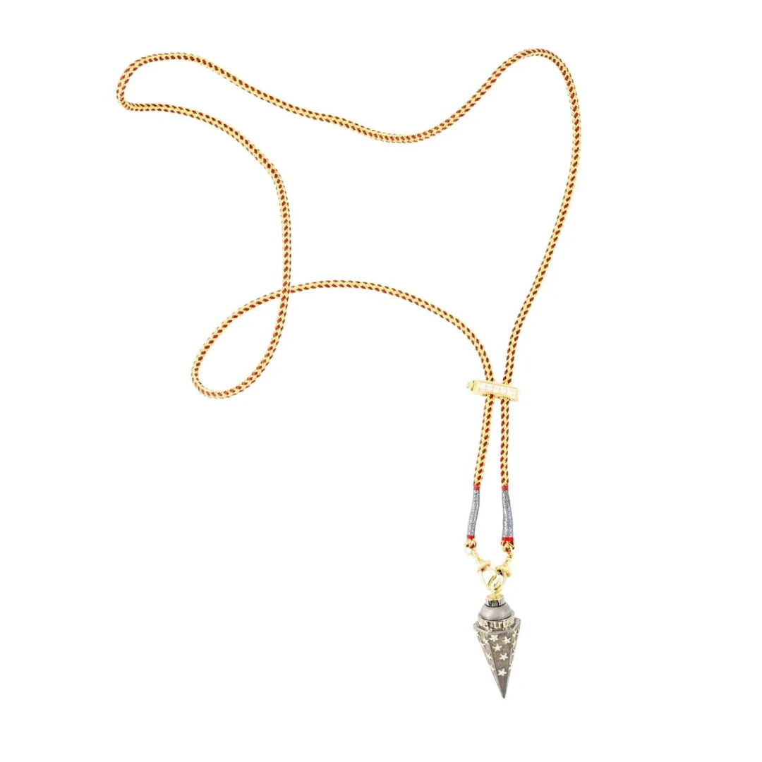 MARIE LICHTENBERG "In Stars We Trust" Pendant Necklace in Yellow Gold