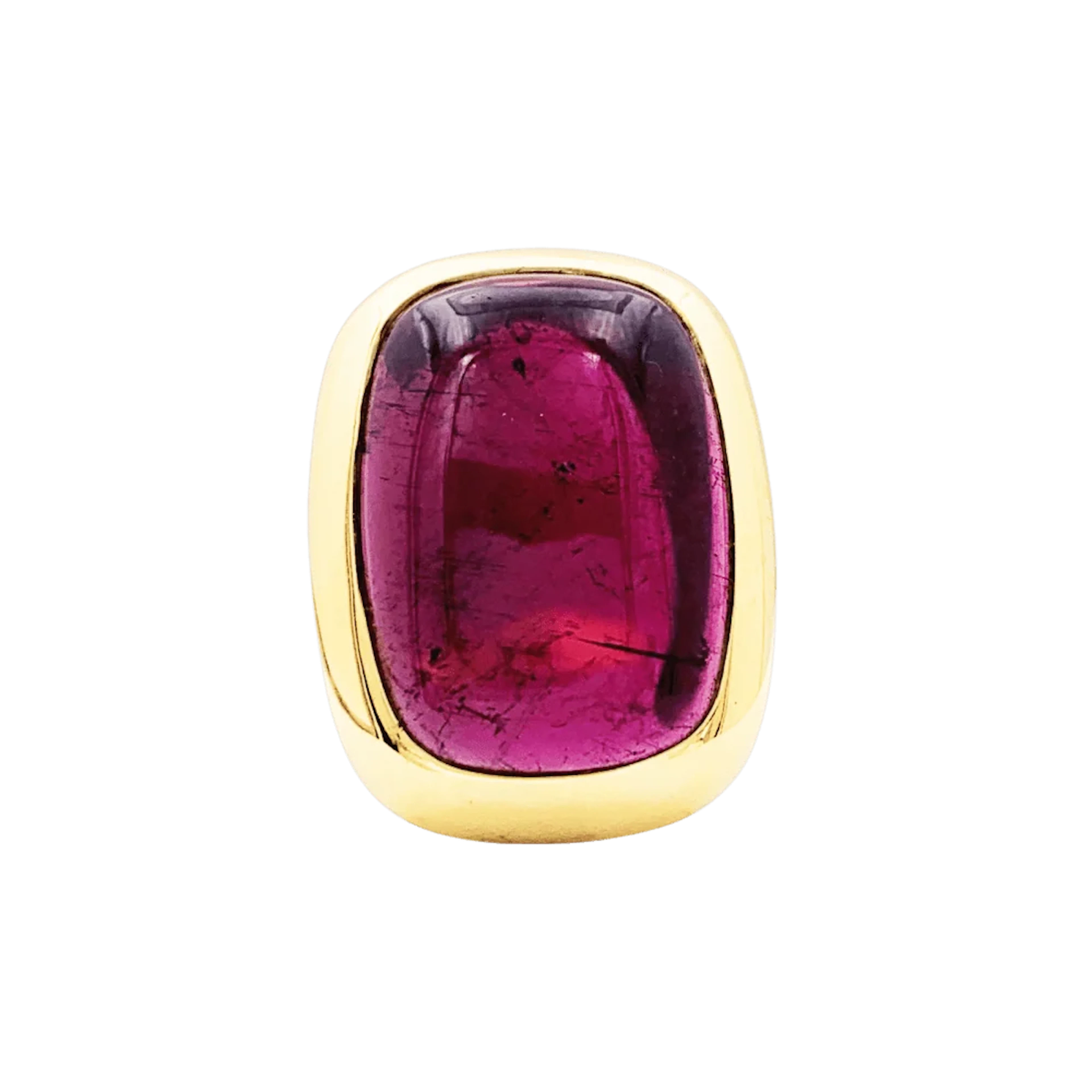Ring POMELLATO "Cardinale" cocktail in yellow gold and tourmaline