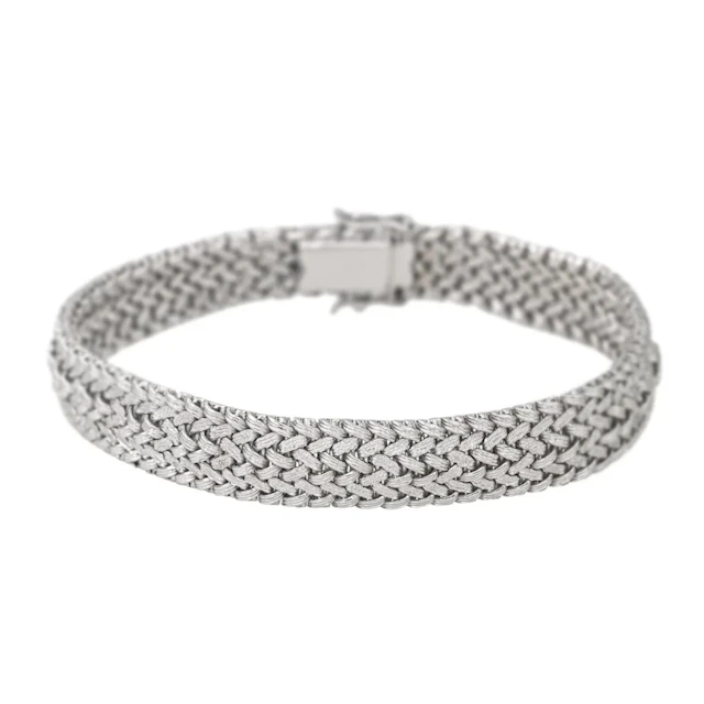 Bracelet Maille en or blanc