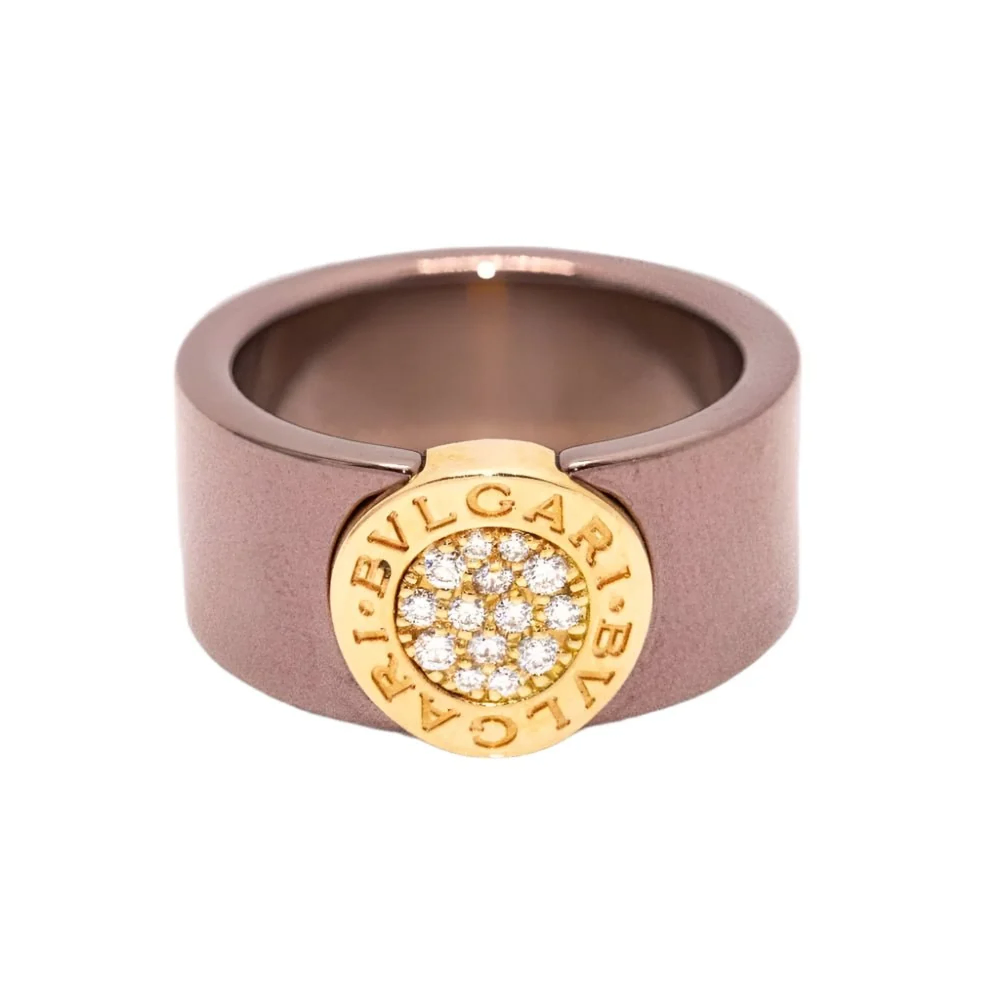 BVLGARI BVLG ring in pink gold and diamonds