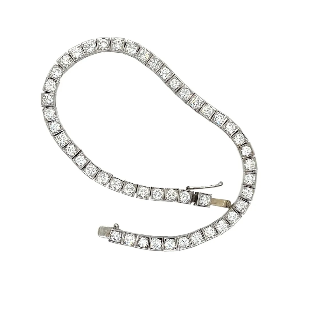 Bracelet Ligne in White gold and Diamonds