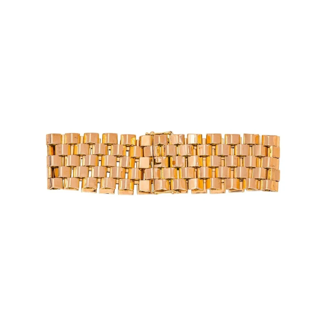 Bracelet Manchette en or rose