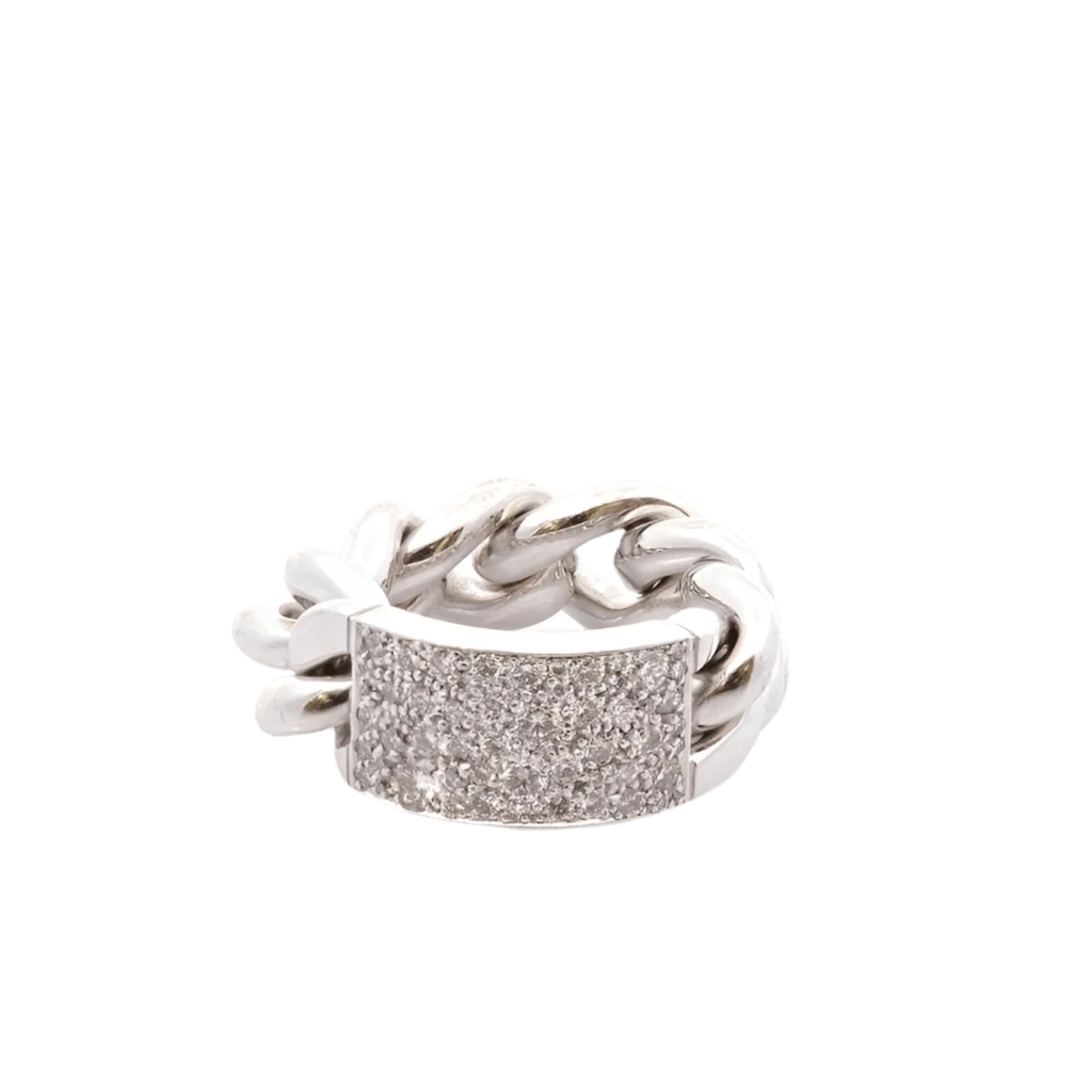 Ring Pavée DIOR "Gorumette" in white gold and diamonds